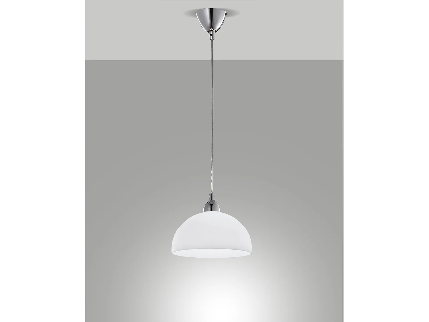Nice Sospensione Bianca D.26 Cm