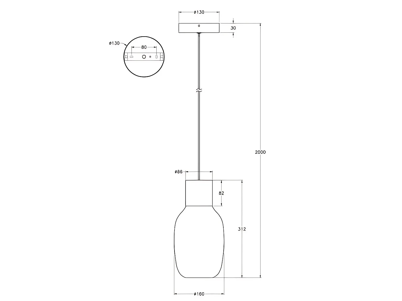 Lapo Sospensione Cognac