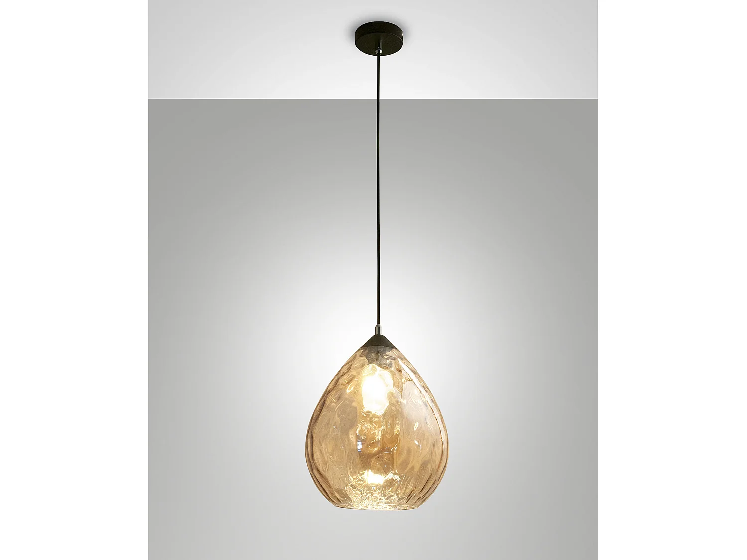 Gisella Sospensione Ambra D260 Collezione Gisella Vetro Soffiato 1 Luce Elegante