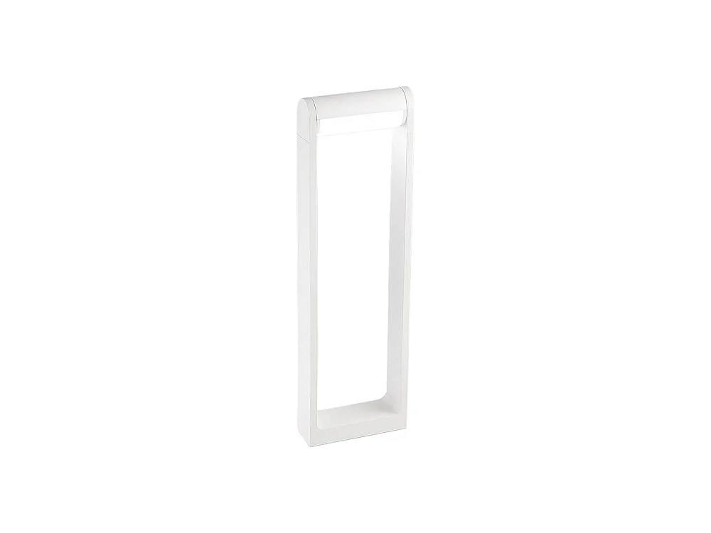12W 3000K LED-buitenlamp, matwitte gepoedercoate aluminium constructie, modern verstelbaar ontwerp IP65 - Perenz