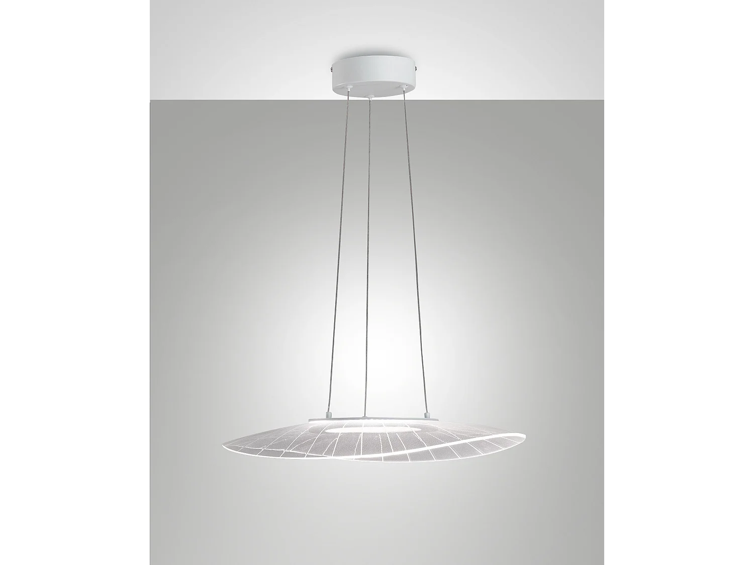Candeeiro de Suspensão Vela Branco 24W LED 3000K Regulável em Metal e Metacrilato, Design Moderno para Iluminação de Interiores Elegantes