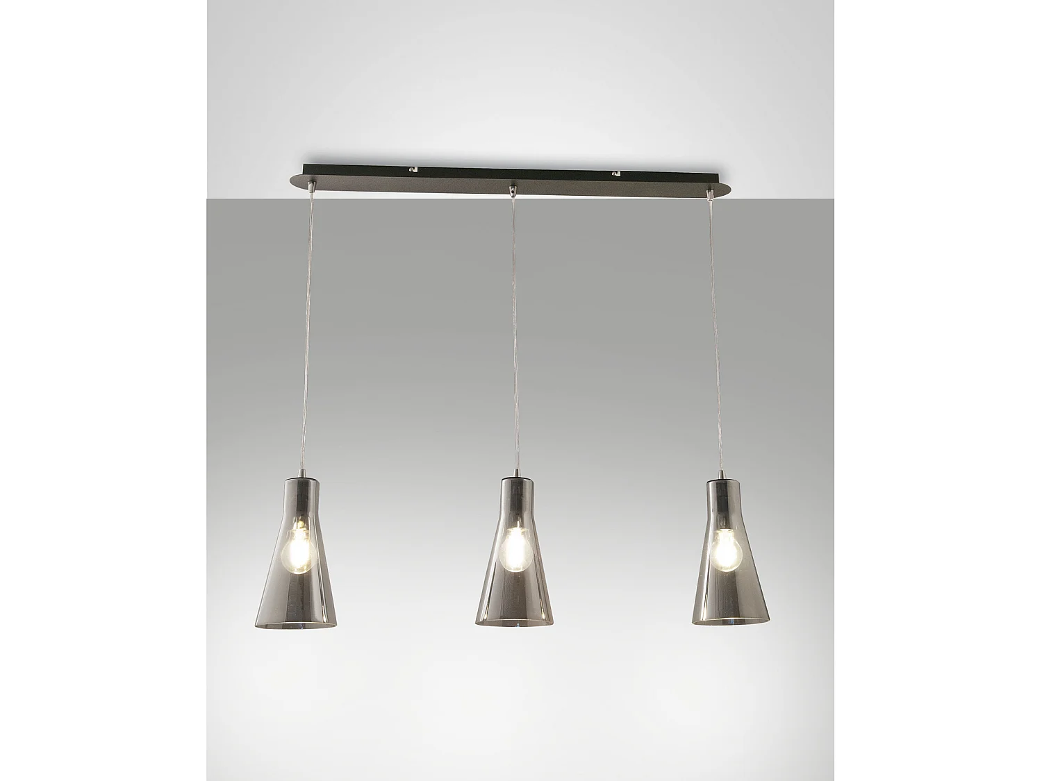 Sospensione Fume 3 Luci Fabas Collezione Dafne Eleganza e Design Versatile