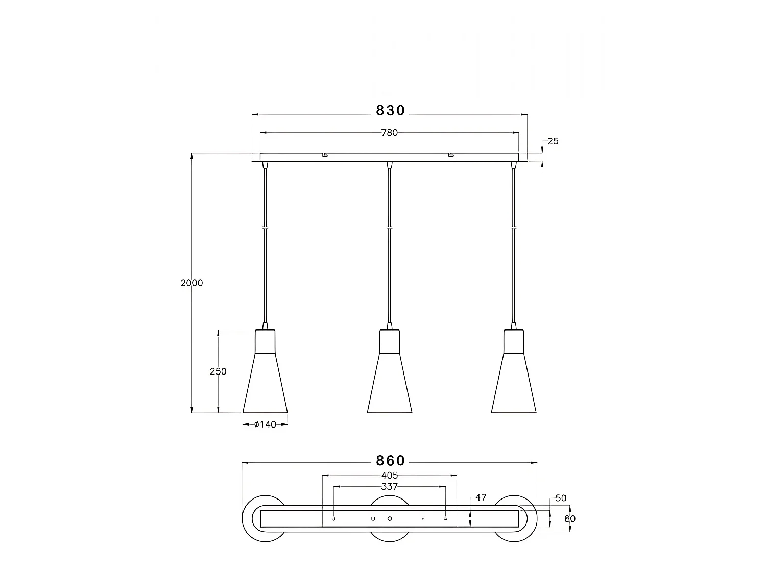 Suspension Dafne En Métal Et Verre Soufflé, Coloris Fumé, 3 Lumières, E27 40W - Design Élégant Pour Intérieurs Contemporains Et Raffinés
