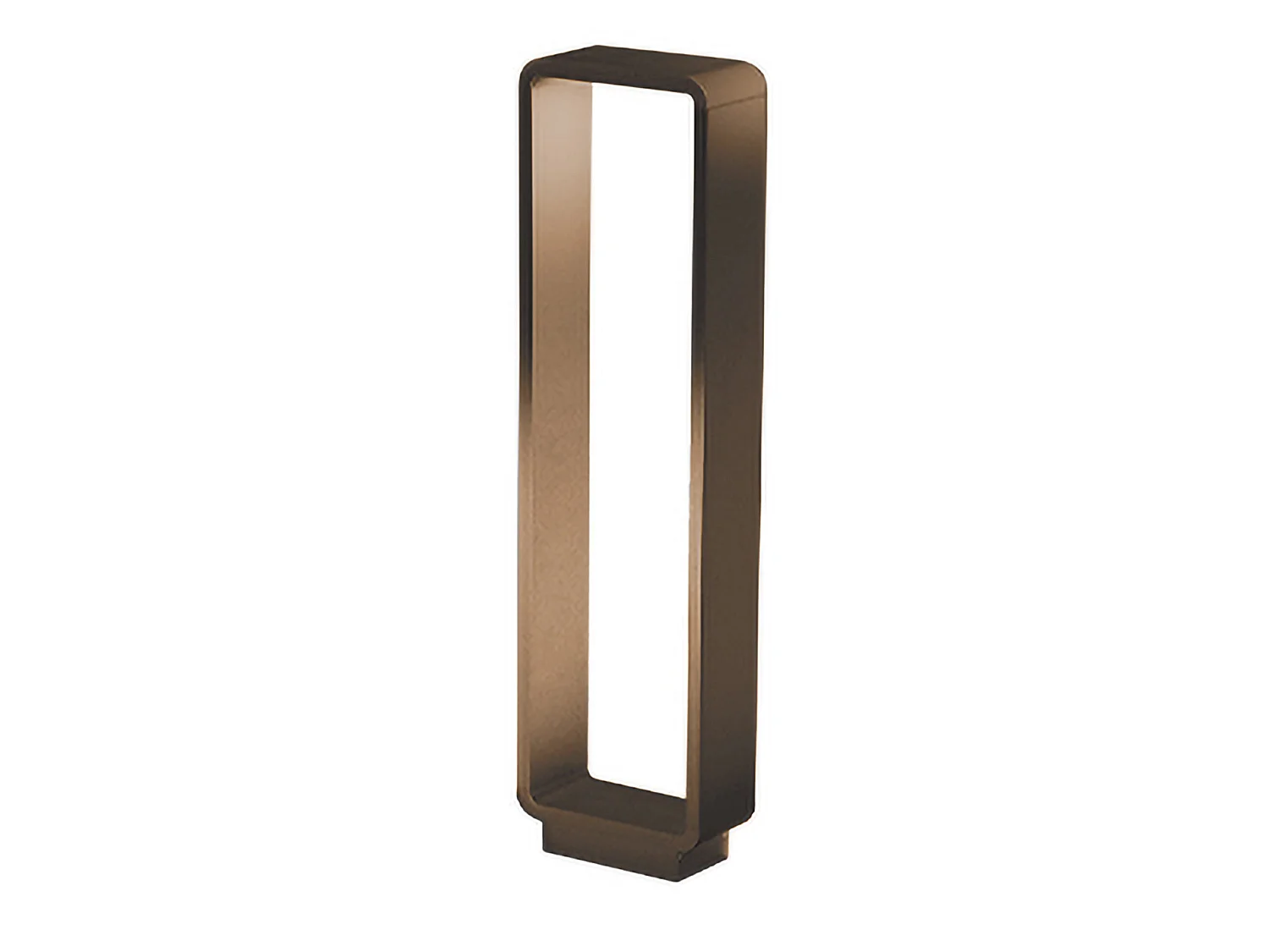 Baliza LED Stola para exteriores, 11W 3000K IP65, diseño moderno en aluminio pintado color Corten para iluminación de caminos y jardines.