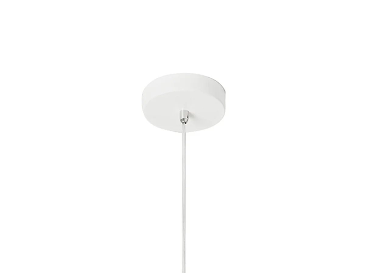 Camp Sospensione Bianca D400 1 Luce Fabas Stile Moderno Collezione CAMP