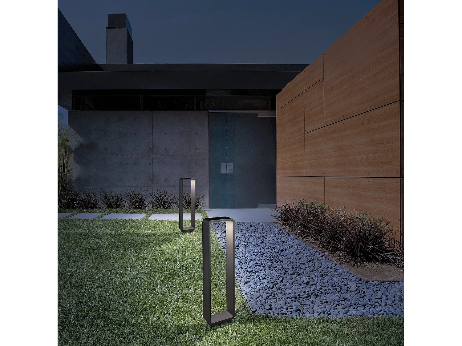 Baliza LED Exterior Stola 11W 3000K Gris Oscuro IP65, Aluminio Fundido a Presión: Iluminación Profesional para Jardines y Entradas de Vehículos