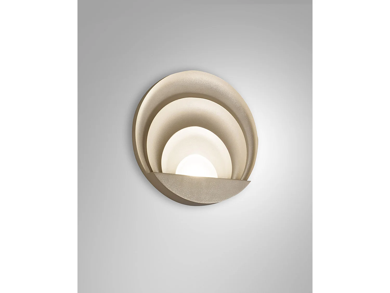 Sunrise Candeeiro de Parede LED Integrado 29W 3240lm 3000K Ouro Mate - Estrutura em Alumínio Fundido sob Pressão IP20 Design Moderno e Elegante
