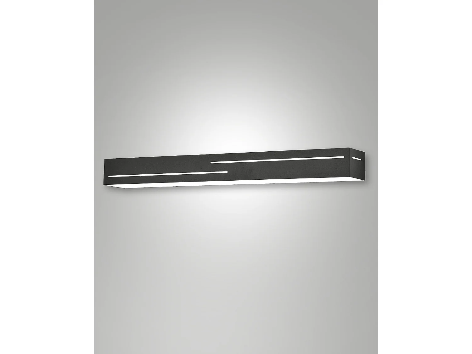 Candeeiro de Parede Banny LED Integrado 24W 2260 lm 3000K Antracite - Design Moderno em Metal e Metacrilato para Iluminação de Interiores