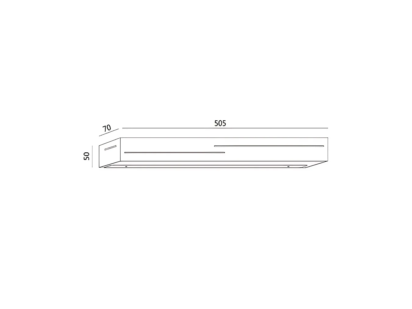 Candeeiro de Parede Banny LED Integrado 24W 2260 lm 3000K Antracite - Design Moderno em Metal e Metacrilato para Iluminação de Interiores