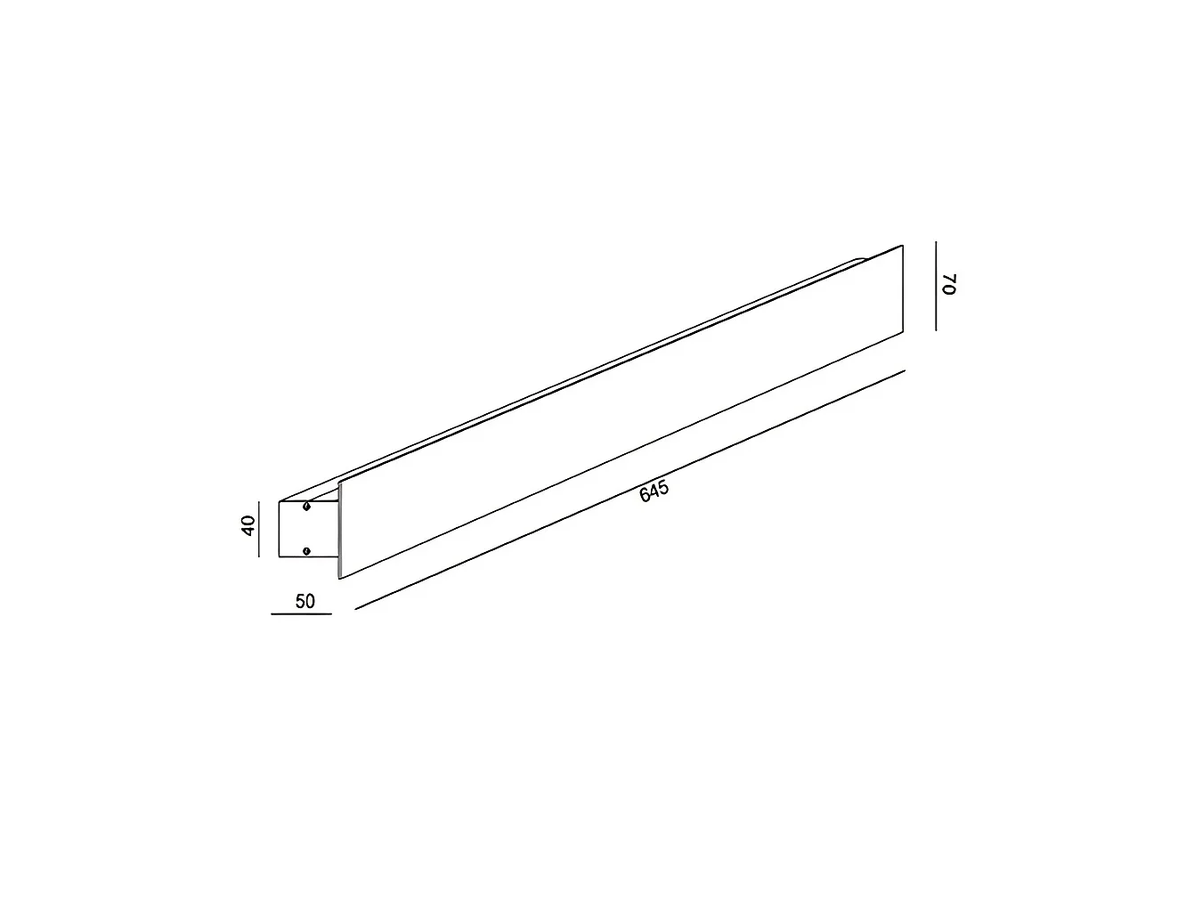 Candeeiro de Parede Lotus LED 20W Integrado 3000K Branco Estrutura em Alumínio Design Moderno Regulável 64,5cm Classe 1 IP20 Qualidade Premium