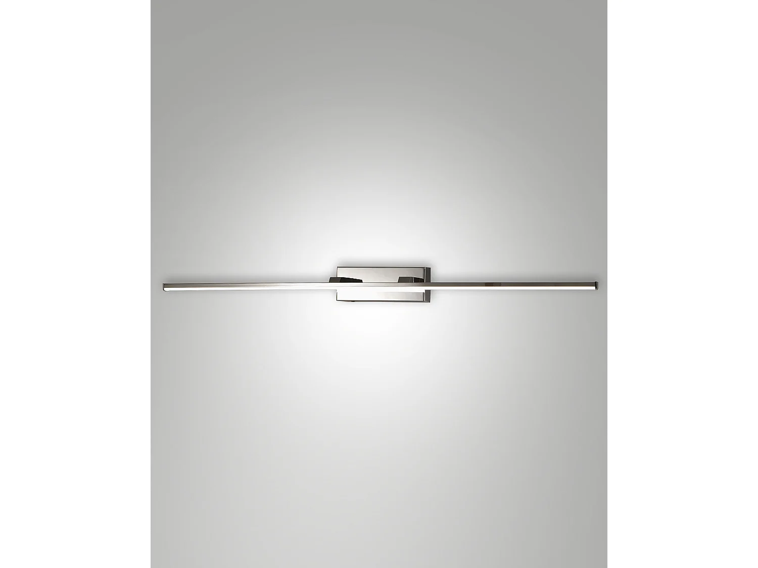 Aplique de Parede LED Integrado Nala 15W 1850lm 3000K IP44 em Metal e Metacrilato Cromo, Design Moderno e Funcional para Interior e Exterior