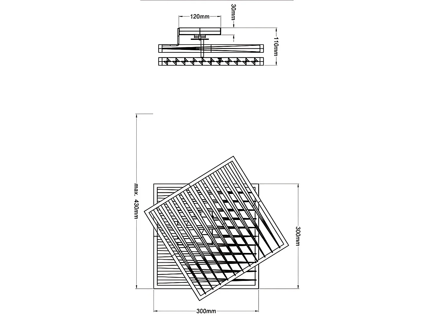 Candeeiro de Parede Estilo Loft em Madeira de Freixo e Metal, com LED Integrado de 18W, 1980lm, 3000K, Classe 1, Design Industrial Elegante e Refinado