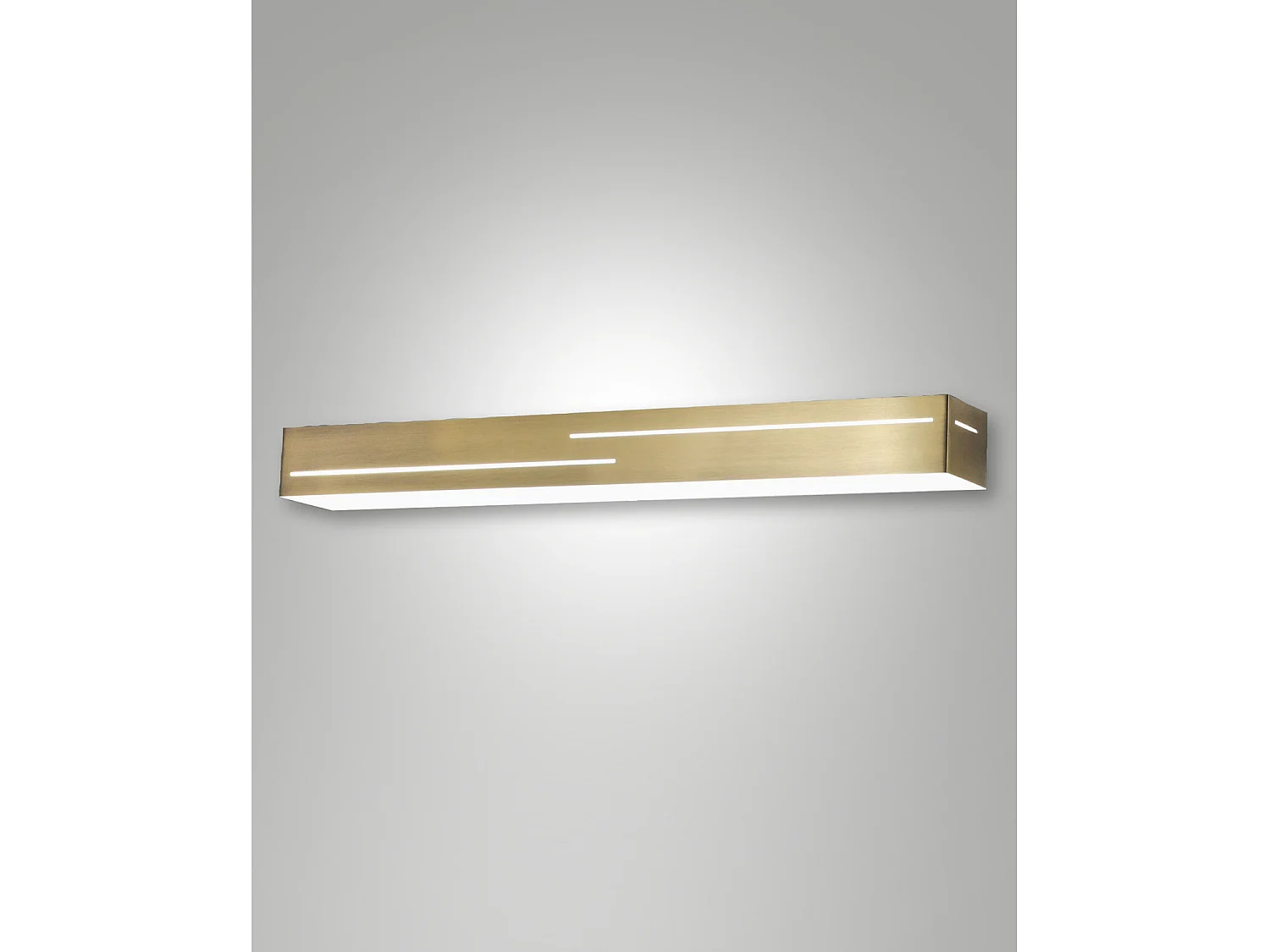 Lámpara de pared LED integrada Banny 24W 2260 lm 3000K Latón satinado - Diseño moderno en metal y metacrilato para iluminación interior