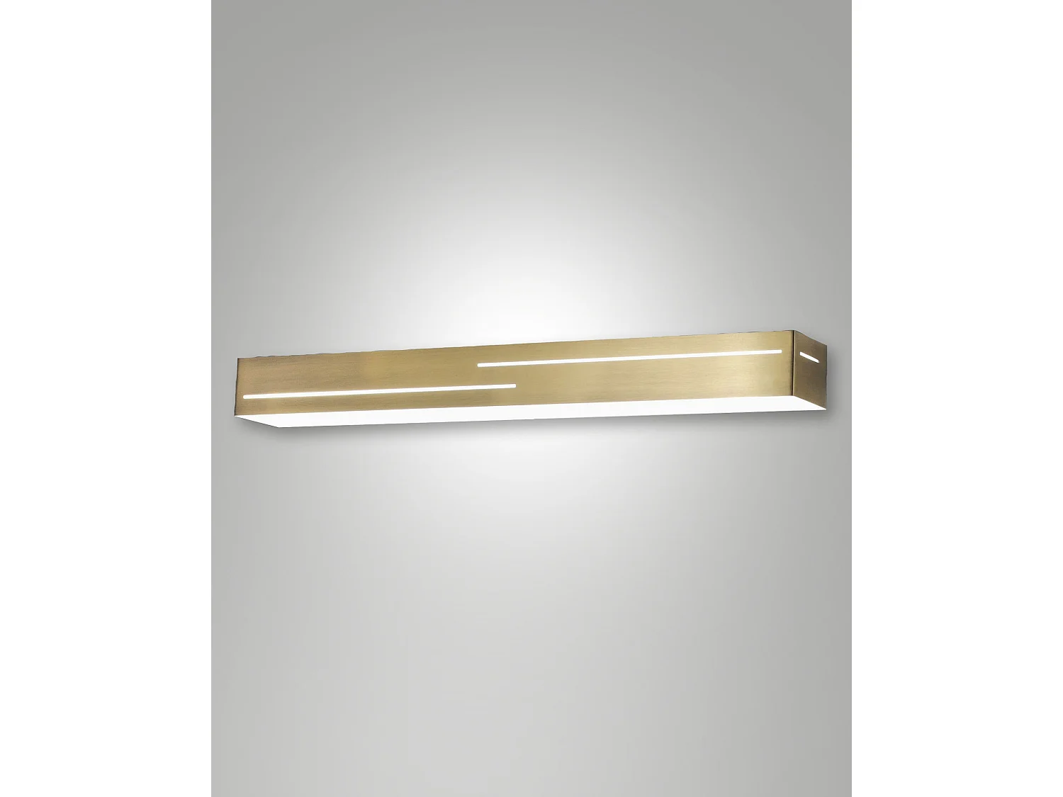 Applique Murale Led Intégrée Banny 24 W 2260 Lm 3000 K Laiton Satiné - Design Moderne En Métal Et Méthacrylate Pour L'Éclairage Intérieur
