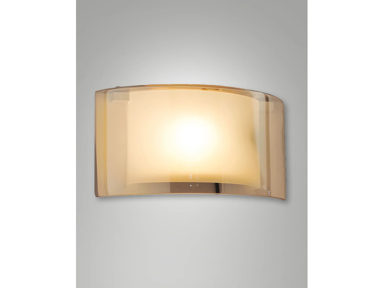 Alide Applique Ambra Fabas Unico Metallo Vetro Collezione ALIDE 1 Luce Moderna