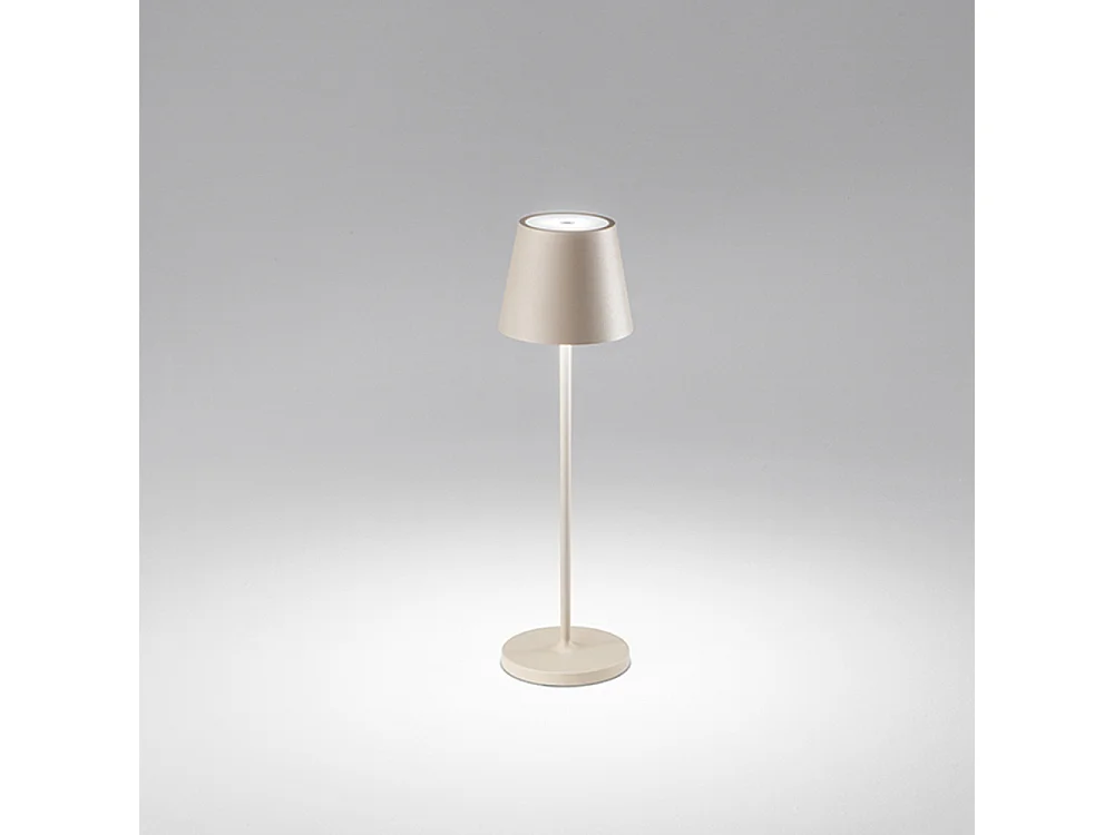 Lampe de Table à LED 2W 3000K Rechargeable IP54 Série 8124 Couleur Sable, Design Moderne en Métal Dimmable Tactile - Perenz (137 caractères)