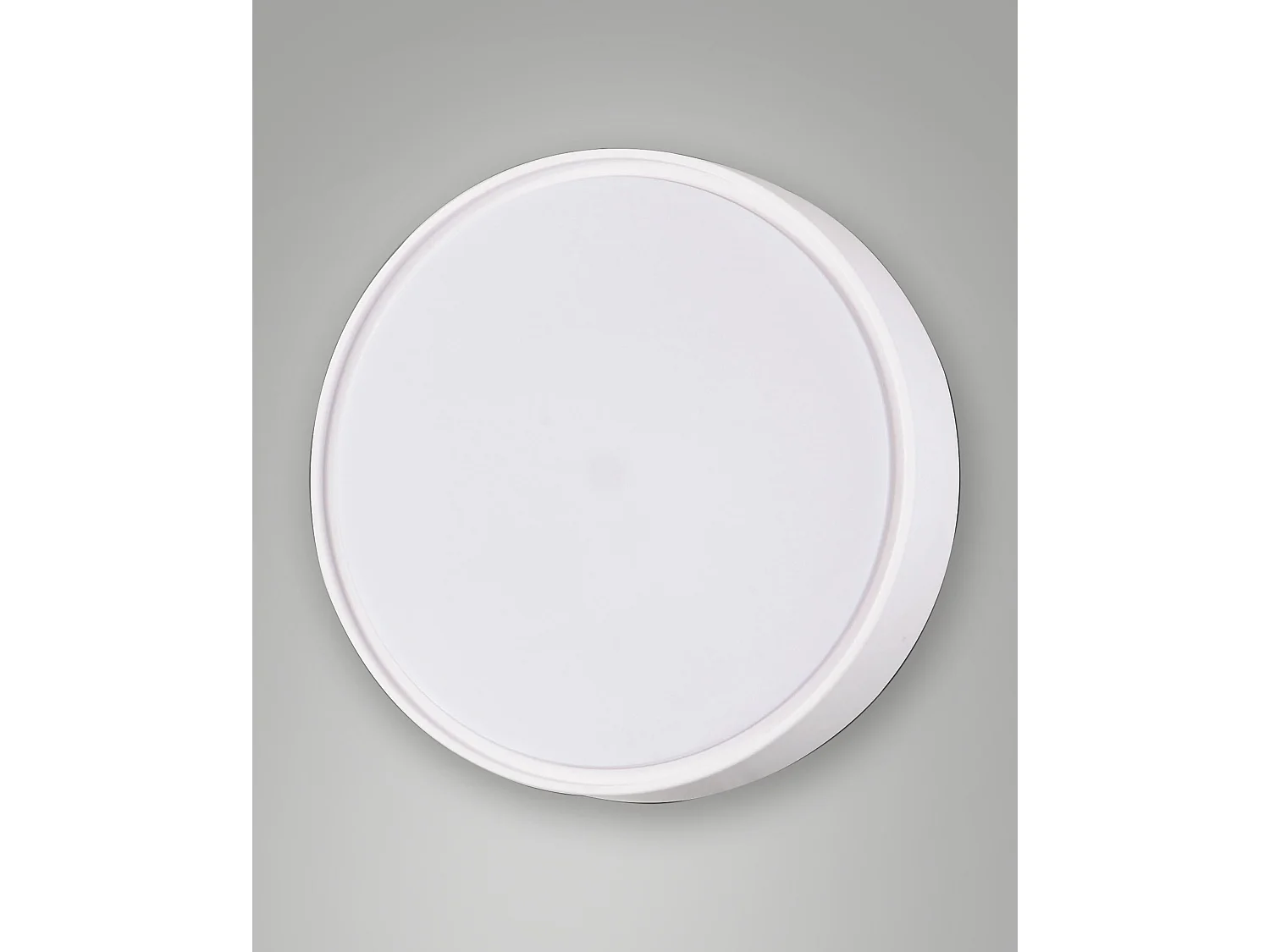 Hatton Plafonier LED 27W 3000K Branco em Policarbonato IP65 - Diâmetro 300mm - 3830 lm - Fabricado em Itália - Código de Artigo 3224-65-102