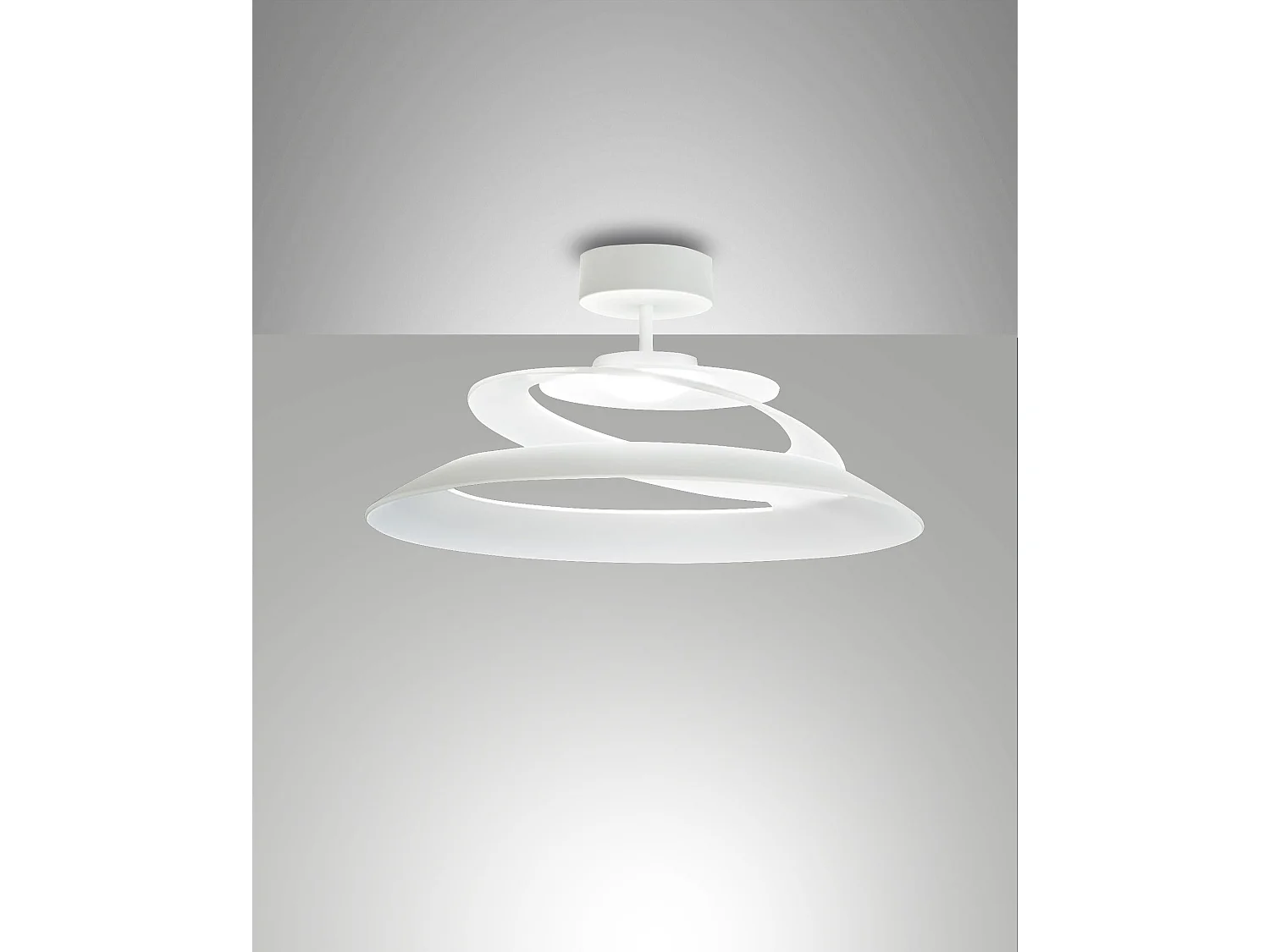 Aragon Candeeiro de Teto LED Integrado 18W 1760lm 3000K Branco - Estrutura em Metal e Vidro - Design Elegante e Regulável por Corte de Fase