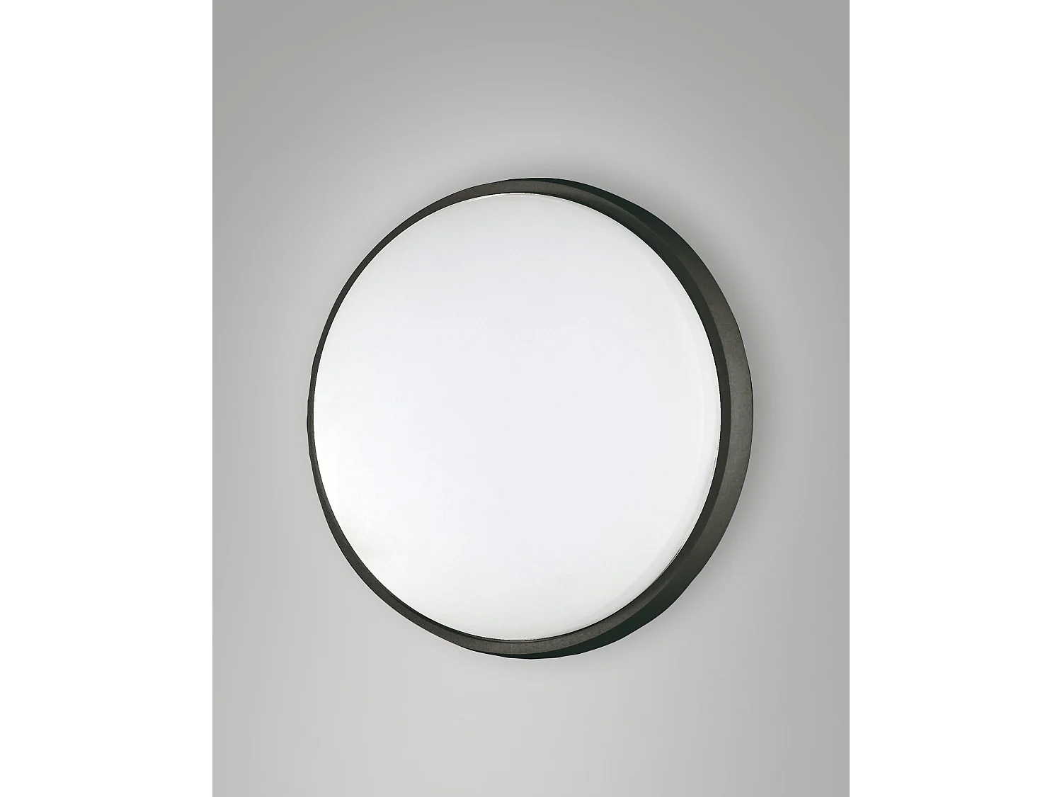 Plafondeira LED Olly em Alumínio e Policarbonato Preto 23W 2700lm 3000K IP54 Candeeiro de Teto Design Moderno Código de Produto 3315-61-101