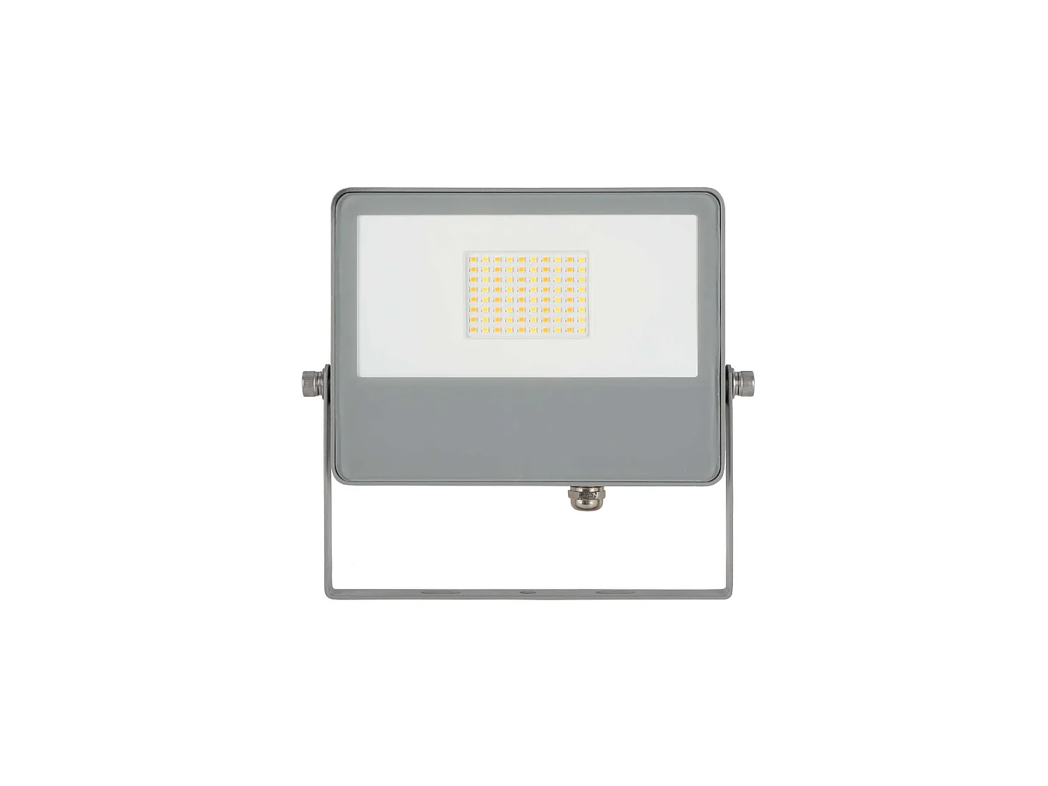 Projecteur LED extérieur Sky 40W, technologie Switch 3000K/4000K/5000K, faisceau 115, structure aluminium argenté par Beneito & Faure.