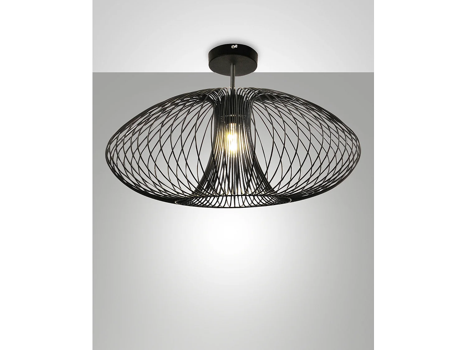 Plafoniera Nera Fassa Fabas Collezione FASSA Design Elegante a Luce Regolabile