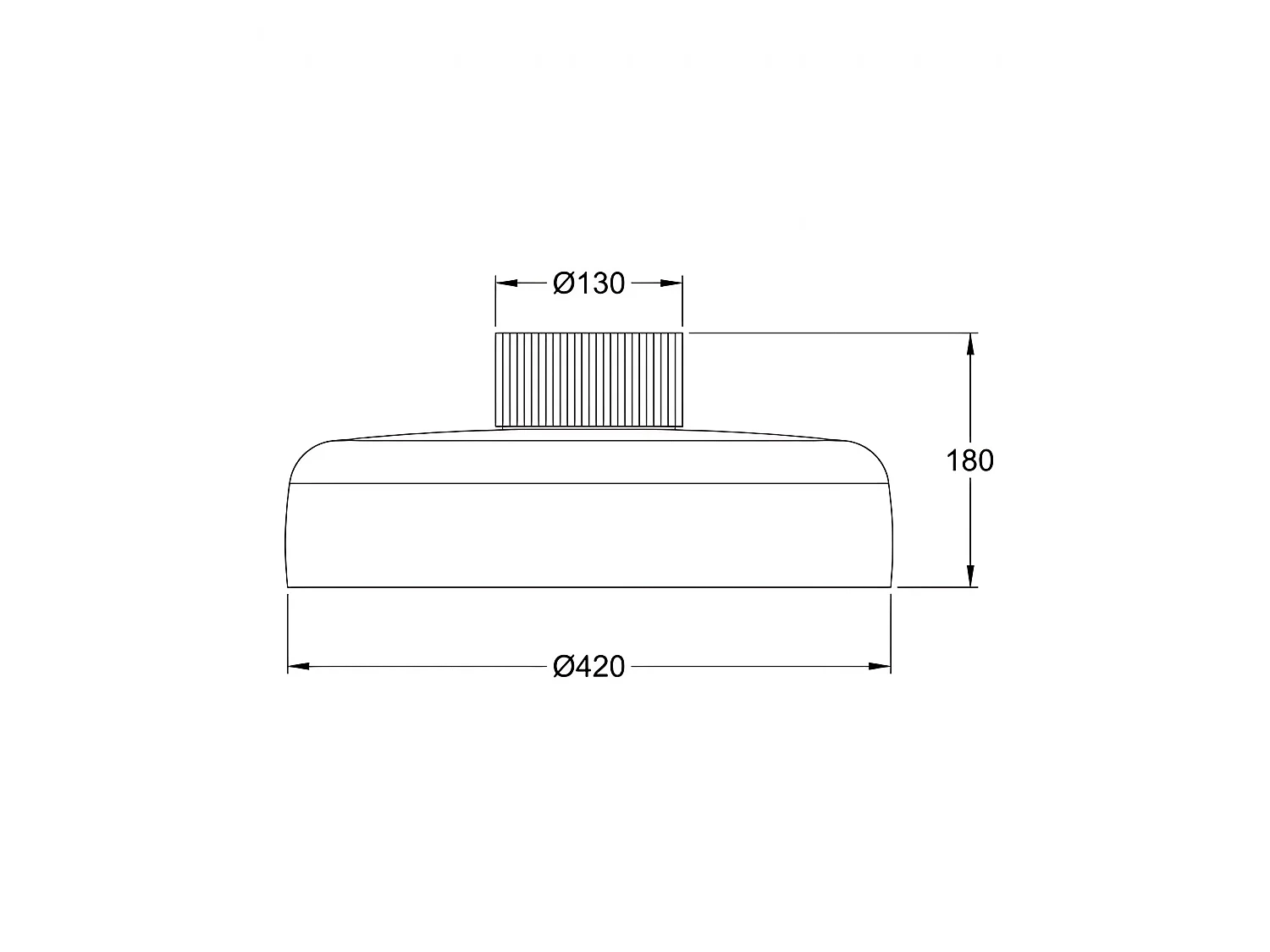 Plafonier Lunar LED Integrato 26W 3150lm CCT 2700K-4000K em Metal e Vidro Soprado, Intensidade Regulável, IP20 Branco - Design Moderno Lunar