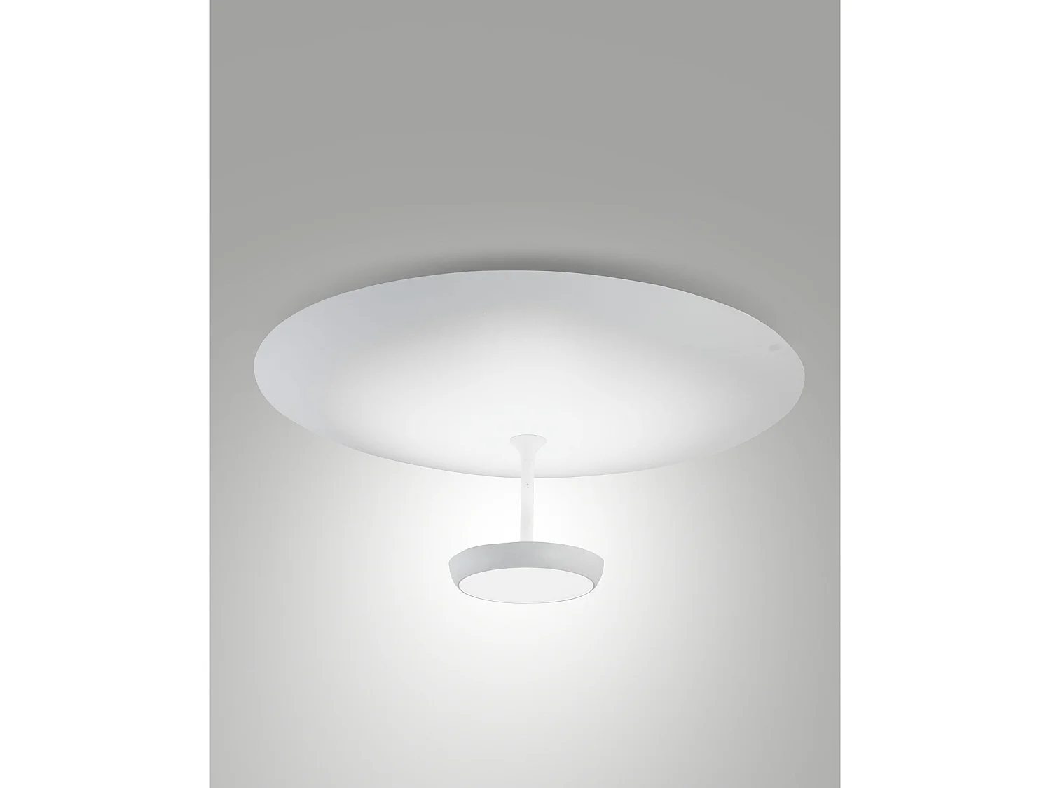 Plafoniera Bianco Yuko Collezione YUKO 1 Luce LED 40W Luce Calda Design Moderno