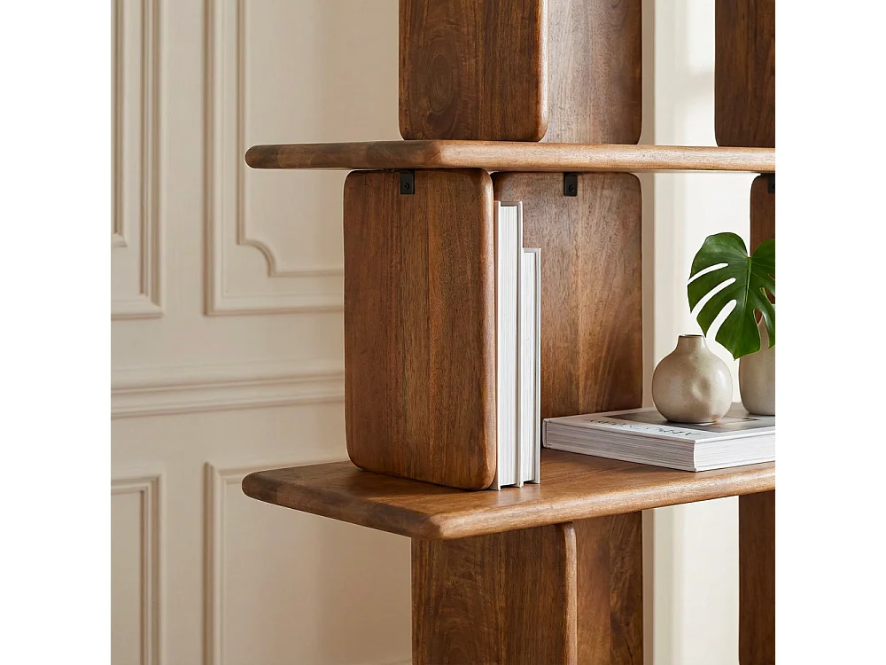 Batam - Étagère en bois massif H180cm - Bois
