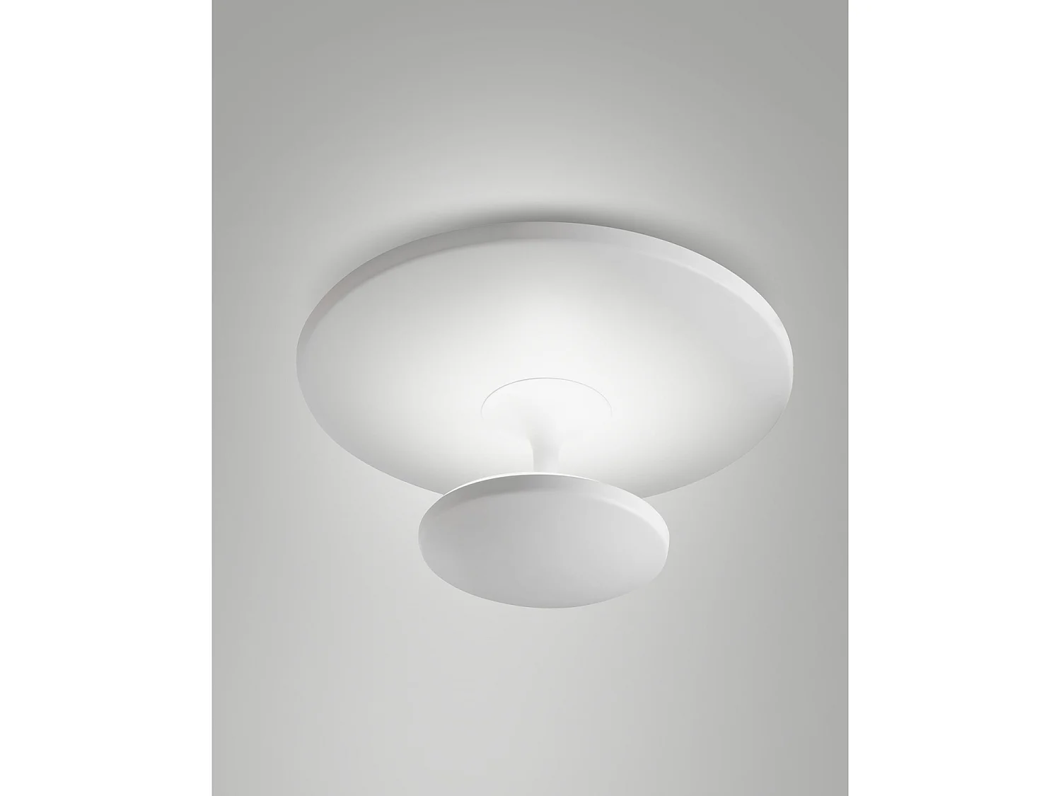 Plafoniera Bianca Fabas Collezione Conrad Luce Calda Led 36W 4200Lumen 50Cm