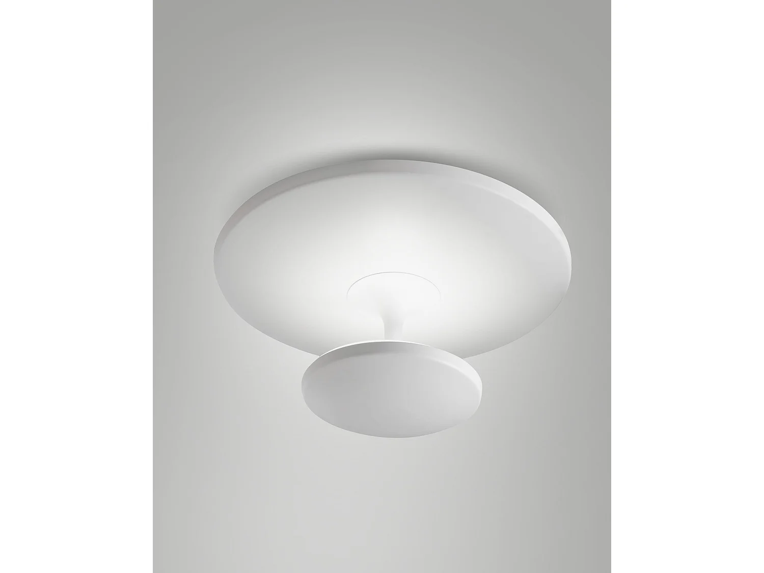 Plafon LED Conrad 36W 4200lm 3000K com Intensidade Regulável por Passos, Estrutura em Metal e Metacrilato, IP20, Classe 1, Cor Branca - Conrad