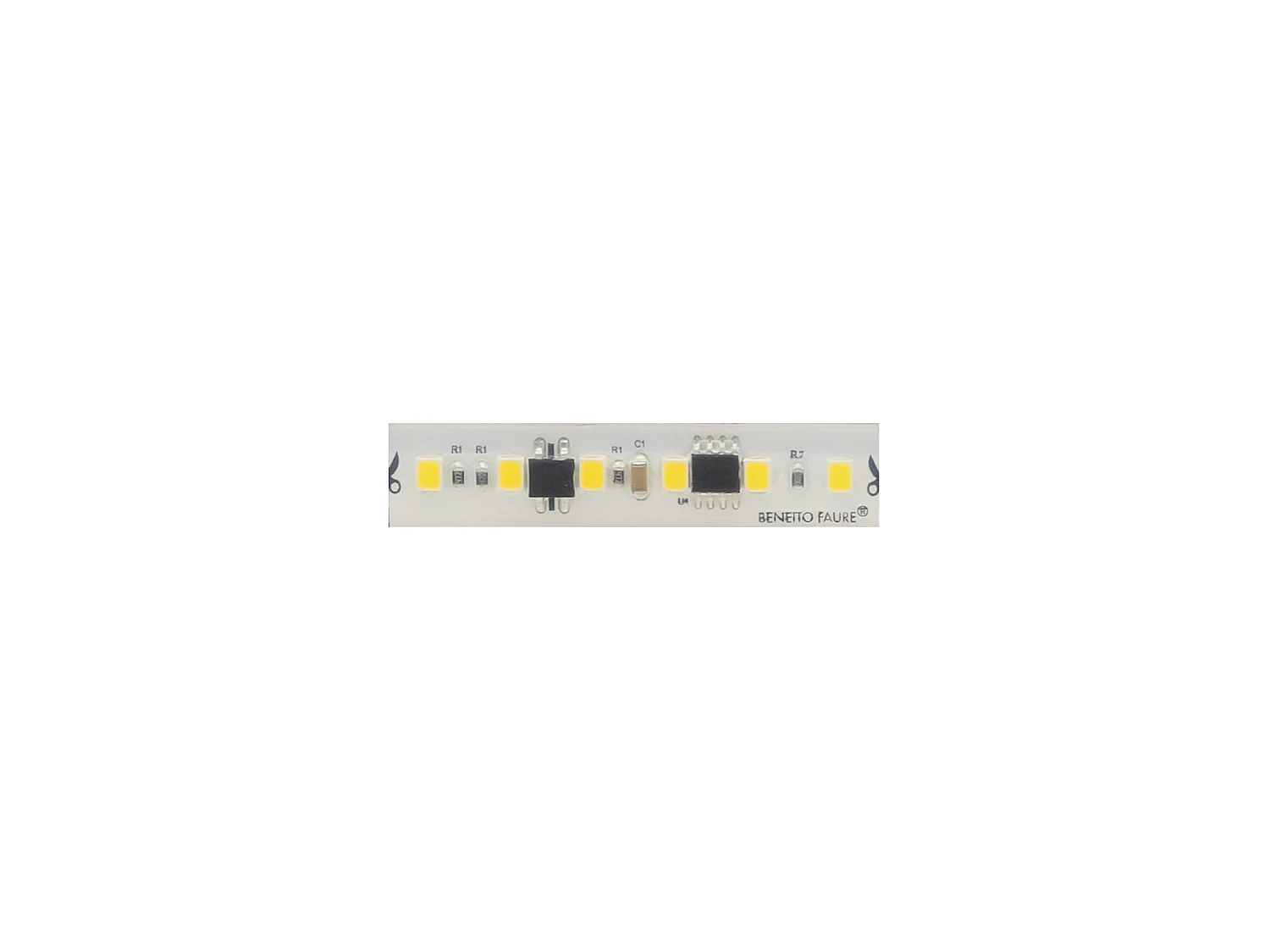 LED-strip 50m Fine 75 220V 7W/m 2700K IP65 - Zeer efficiënte flexibele LED-strip voor binnen en buiten - Beneito & Faure
