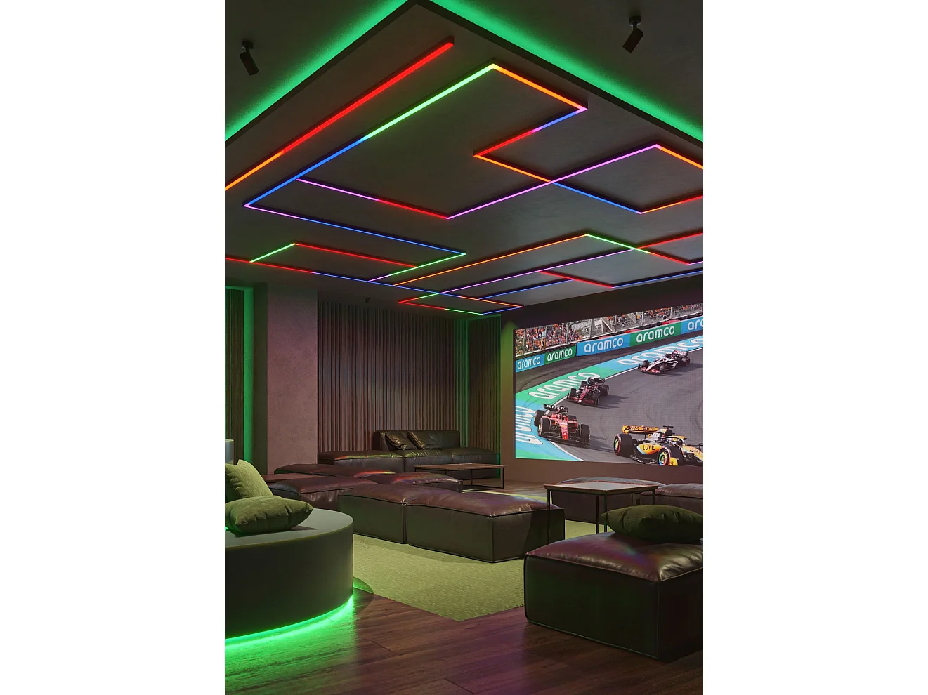 RGB+3000K Fine SPI-3 LED-strip van 5 meter, 11W/m, 24V, IP20, met pixel-voor-pixel aansturing en een hoge dichtheid van 60 LED's/m - Beneito & Faure