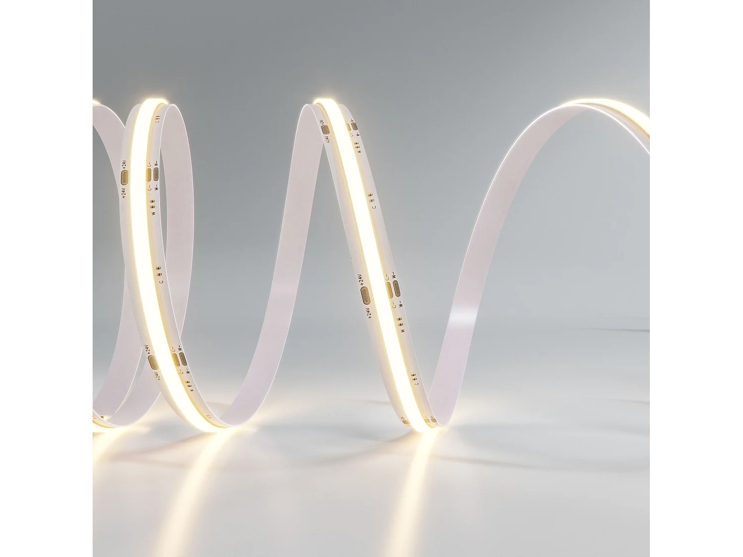 5 meter LED-strip Fine 63 COB 24V 10W/m Variabele kleurtemperatuur 2700K-6000K IP67 Waterbestendig CRI>90 - Beneito & Faure