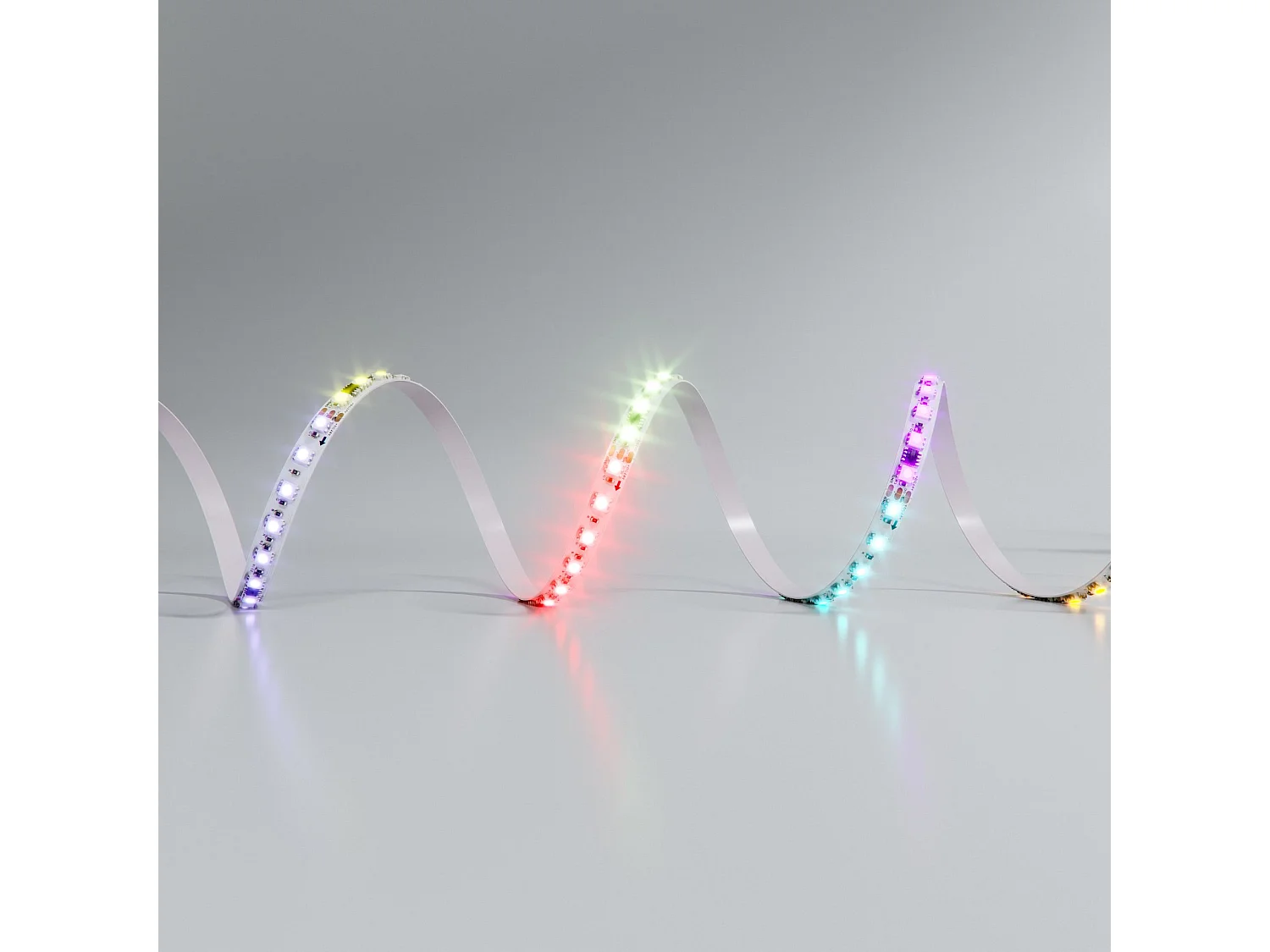 5 meter RGB LED-strip FINE SPI2 24V 14W/m 84 LED's/m IP20 met SPI-technologie voor individuele pixelbesturing - Beneito & Faure