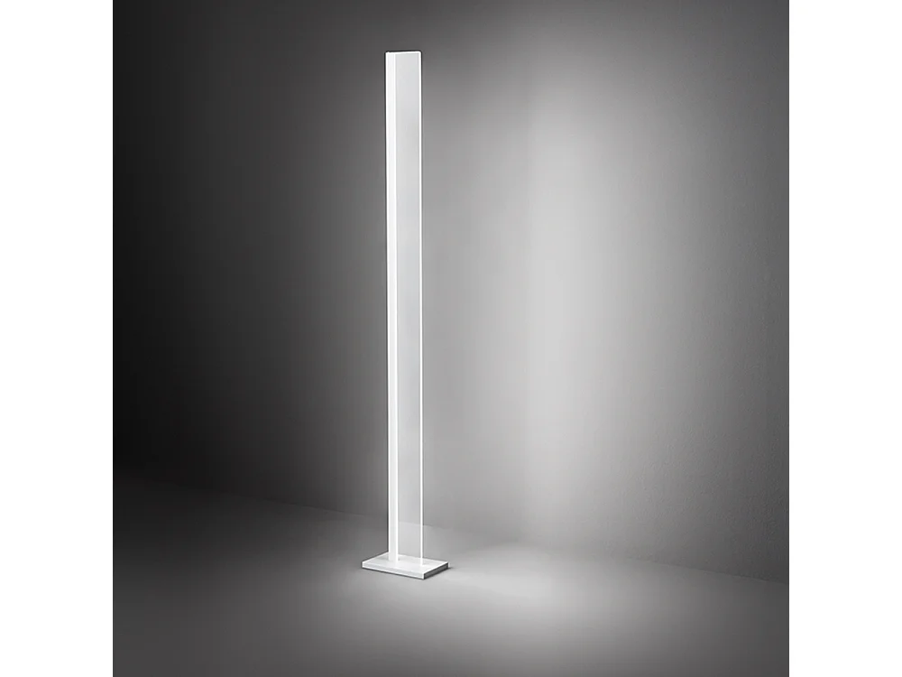 Candeeiro de Pé LED em Metal Branco 34W 2720lm, Regulável com Seletor CCT 3000K/4000K/6000K, Design Moderno Altura 171cm - Perenz Iluminação