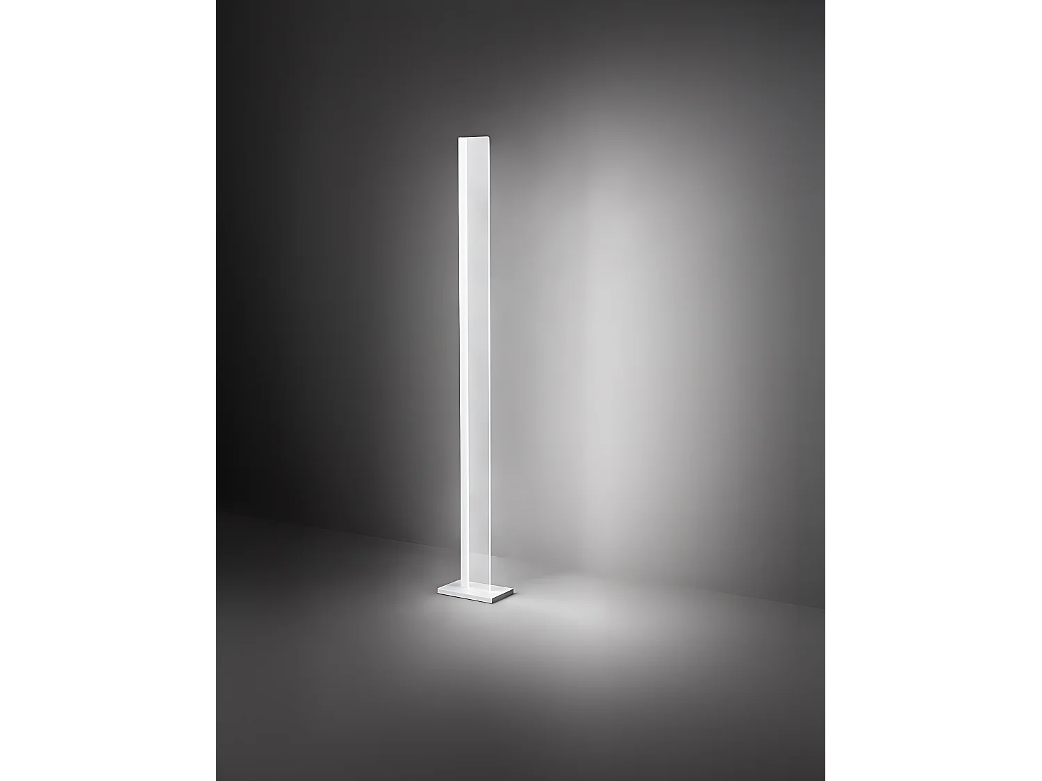 34W witte metalen LED-vloerlamp 2720lm, dimbaar met kleurtemperatuurselector 3000K/4000K/6000K, modern design, hoogte 171 cm - Perenz