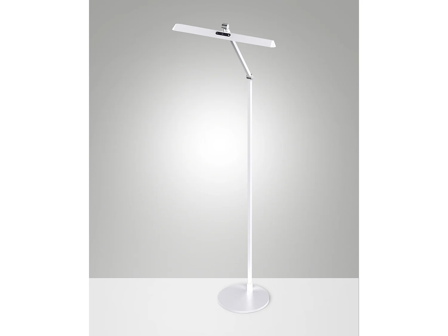 Lampa podłogowa LED Beba 12W 1340lm, konstrukcja aluminiowa i metakrylanowa, ściemnialna dotykowo, IP20, 106cm, kolor biały - Beba