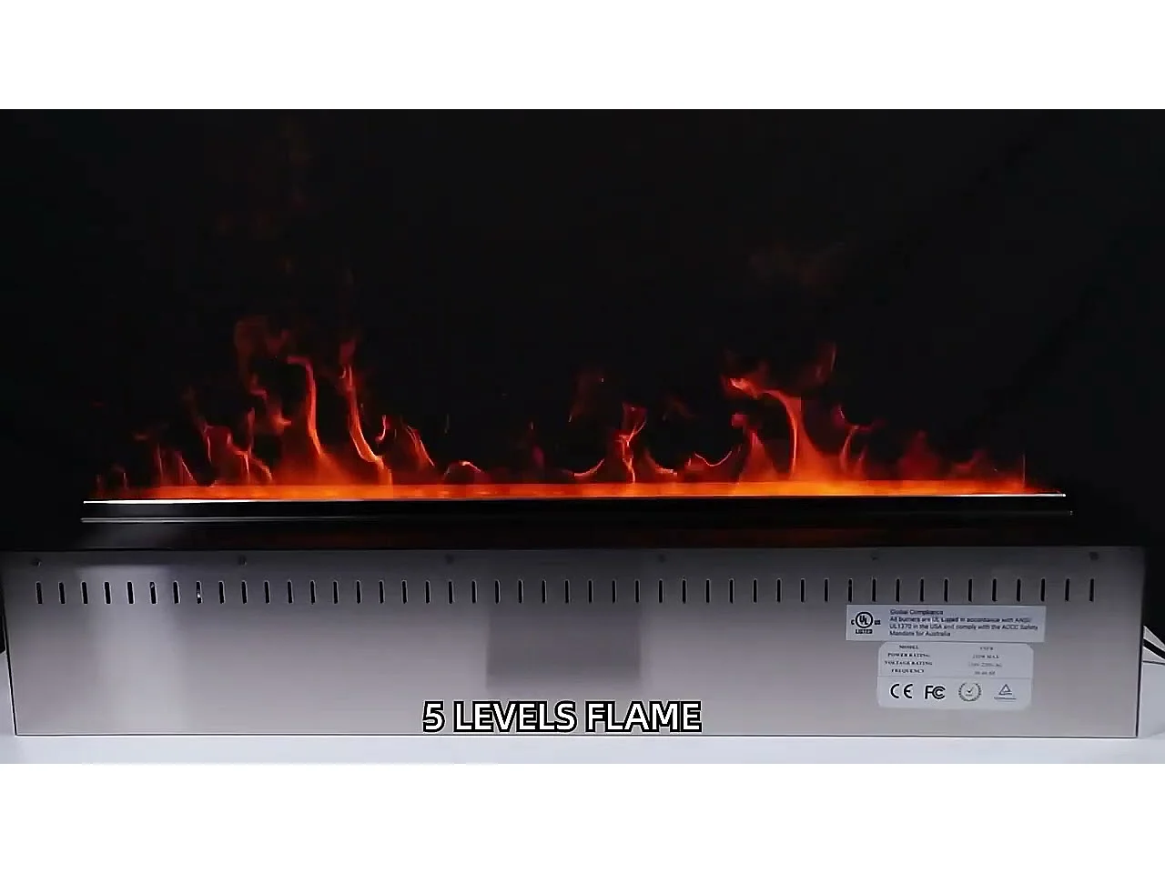 Cheminée électrique à vapeur d'eau 3D avec brûleur intégré 150 PRO-LINE