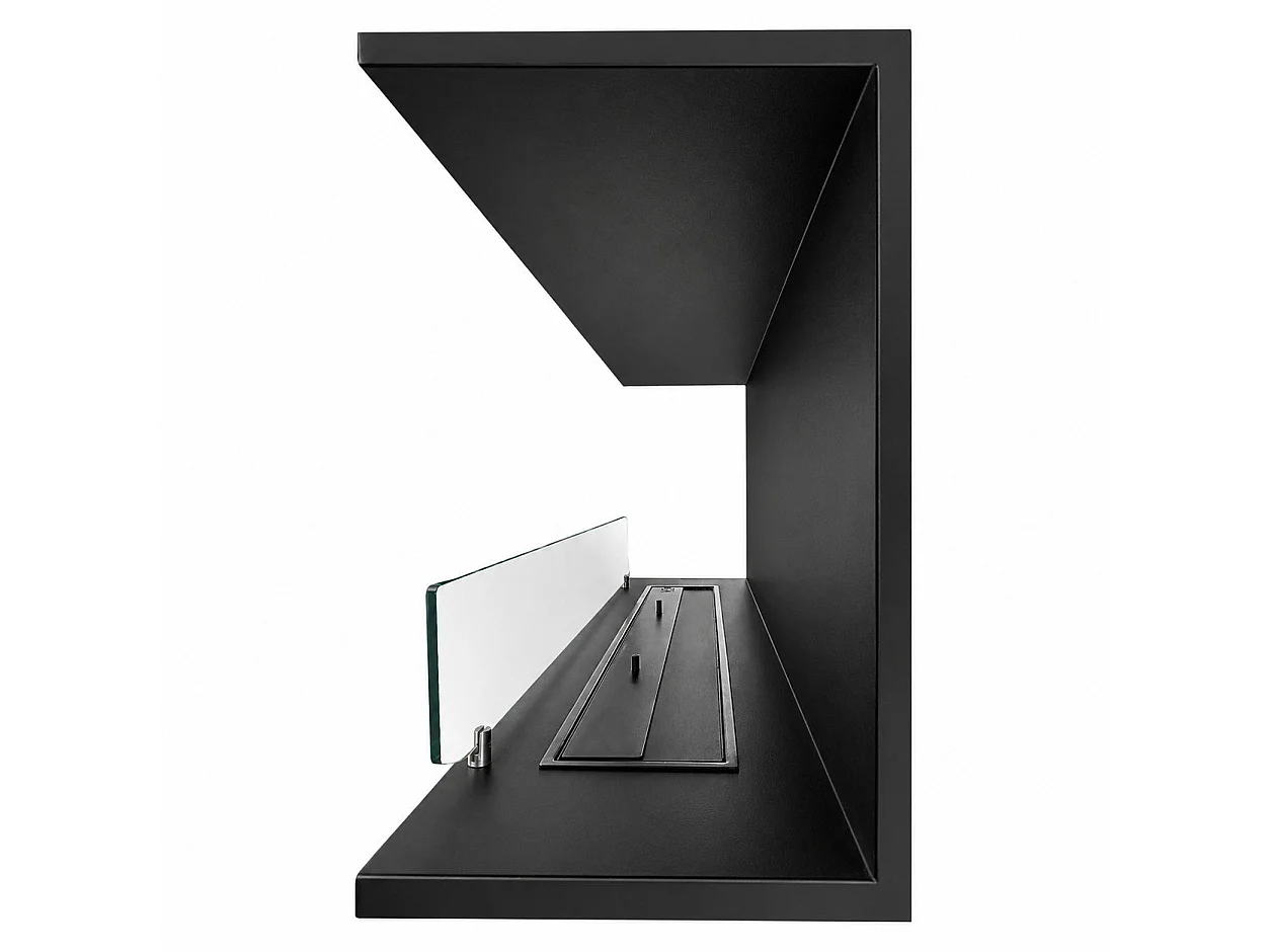 Cheminée à bioéthanol intégrée, à trois faces, foyer ouvert sur trois faces, 120 x 50 cm, GIOVE120 TOPLINE