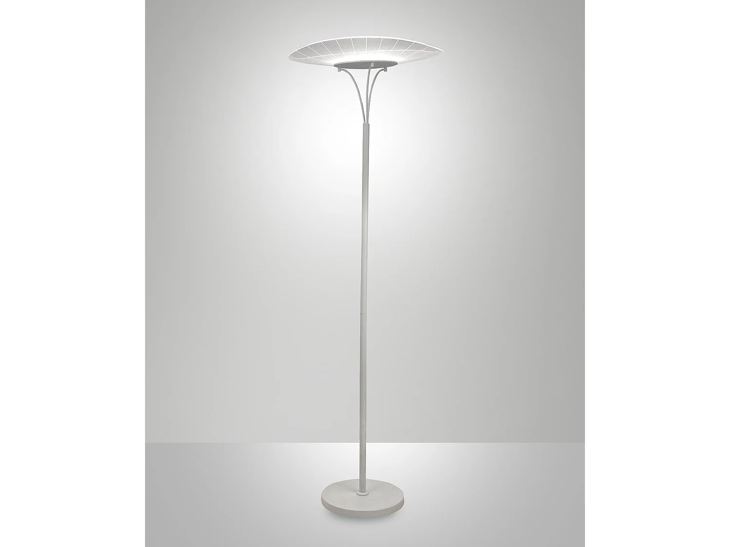 Lampa podłogowa Vela Zintegrowana dioda LED 24W 2180lm 3000K Biały Metal i konstrukcja metakrylanowa, nowoczesny i elegancki design, wysokość 175cm