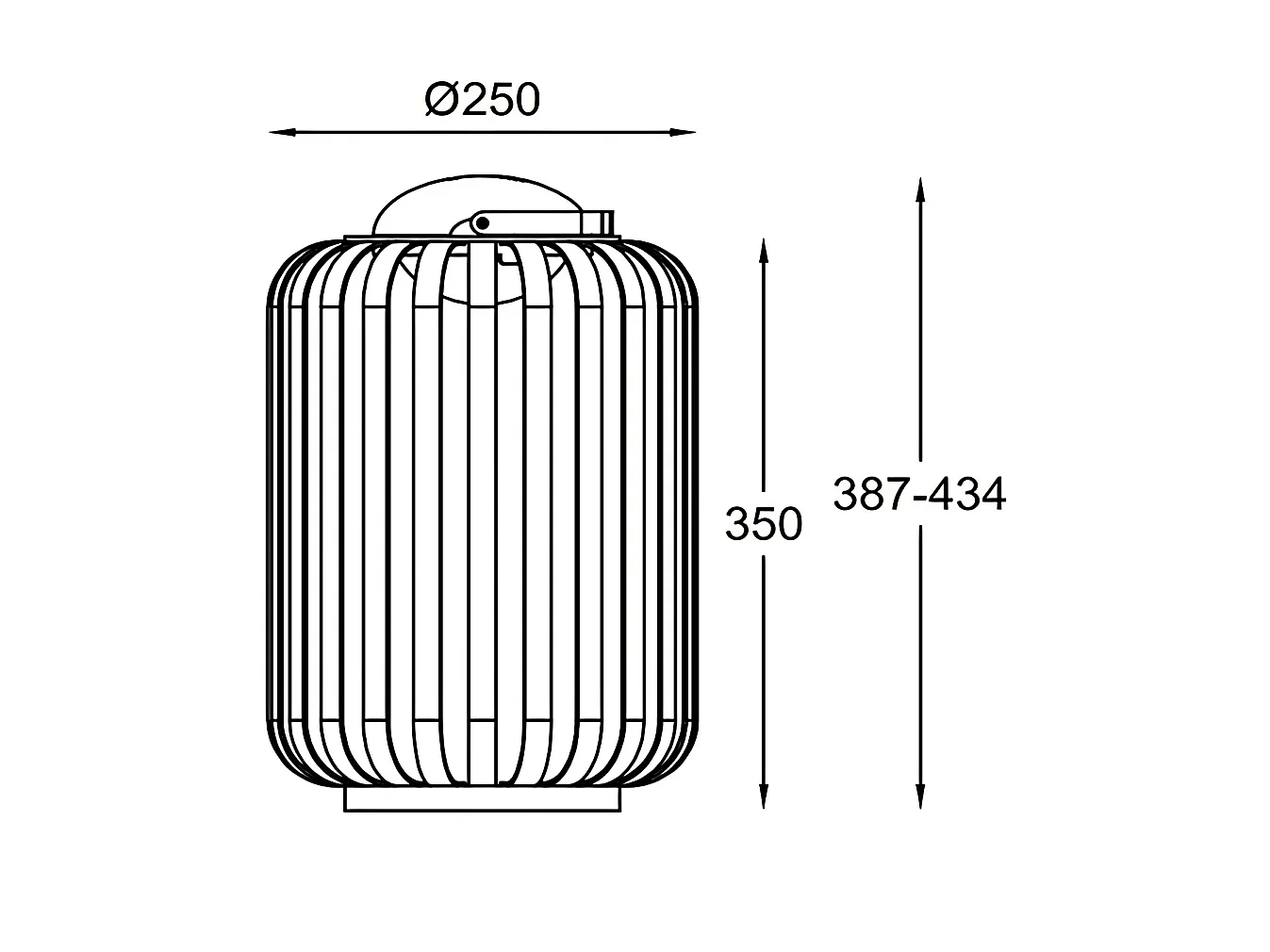 Lámpara de mesa LED con pinza de 3 W en metal y madera con acabado en nogal, IP54, regulador táctil, 3000 K, Clase III - Lámpara portátil recargable