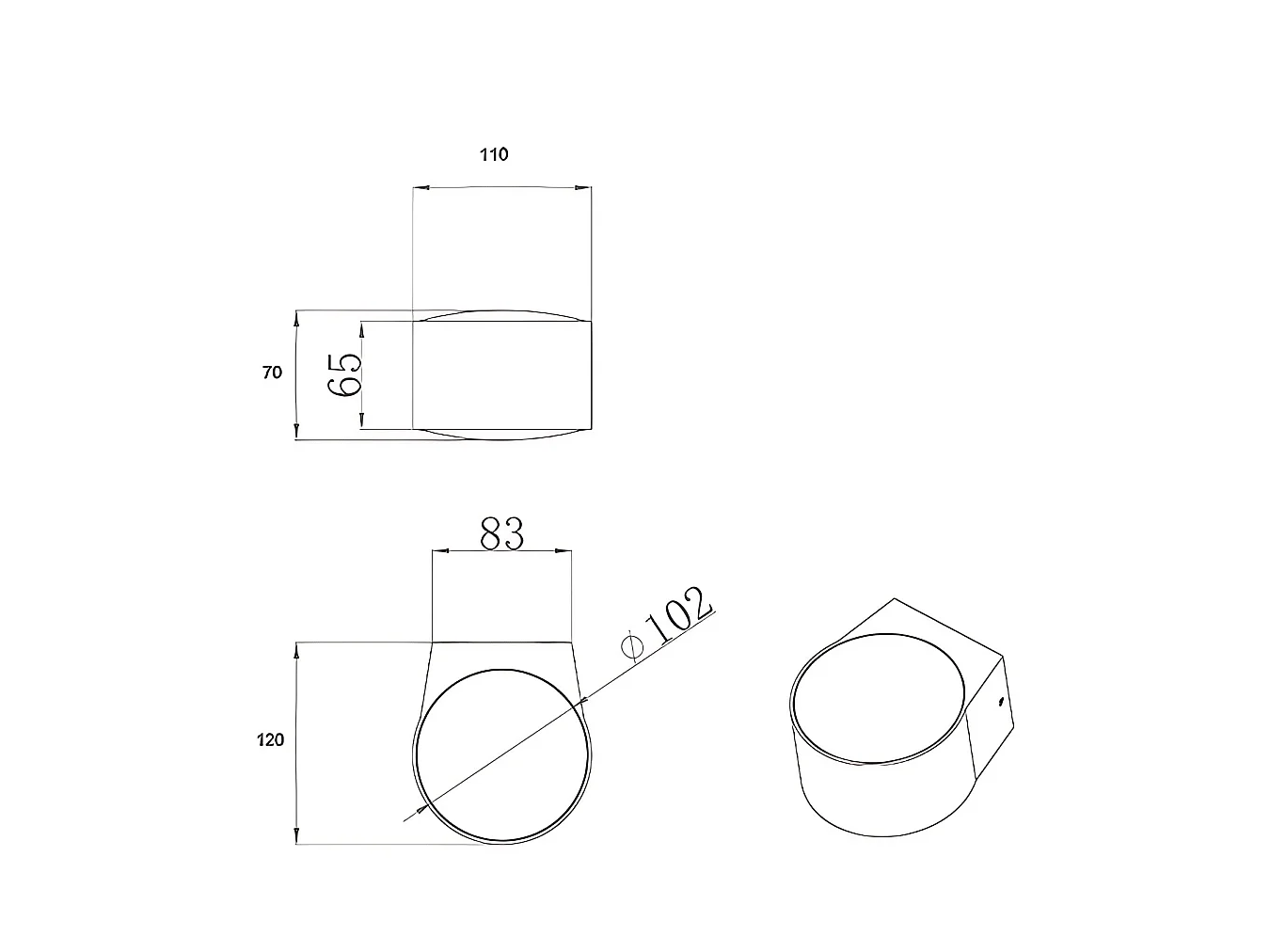 Lao LED-Wandleuchte für den Außenbereich, 12 W, 1080 lm, 3000 K, Schwarz, Aluminium und Kristallglas, Schutzart IP65, modernes und elegantes Design