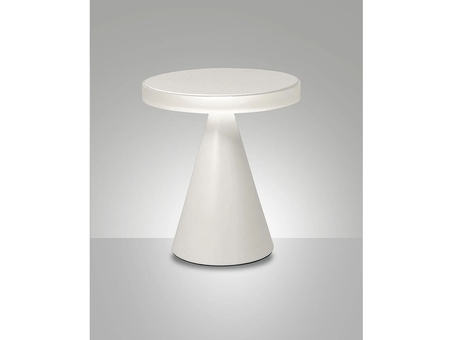 Lámpara de mesa LED neutra de 12W y 1260lm, 3000K, estructura de metal y metacrilato, color blanco, IP20 - Iluminación interior elegante y moderna