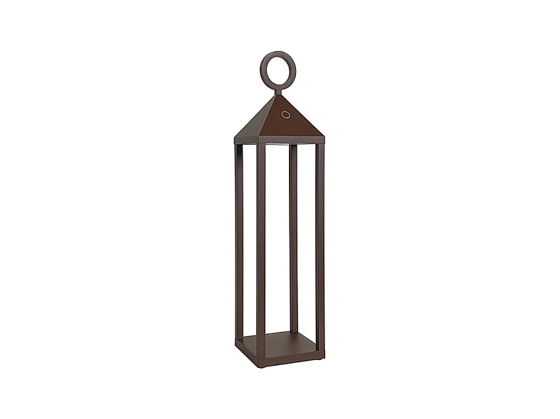 PICNIC Draagbare LED-tafellamp 2,2W IP54 2700K 43cm Cortenstaal - Draadloze oplaadbare lamp voor binnen en buiten - Rossini Group