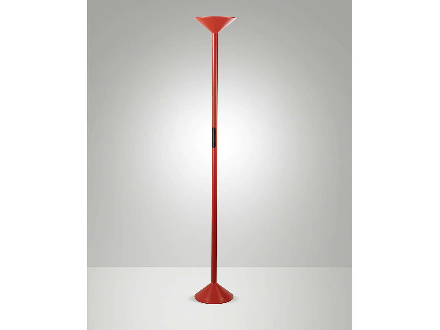 Lampada da terra Tratto LED 50W 4000lm CCT Rosso - Struttura in metallo e metacrilato, Dimmerabile al tocco, IP20, 175.5cm - Tratto Design