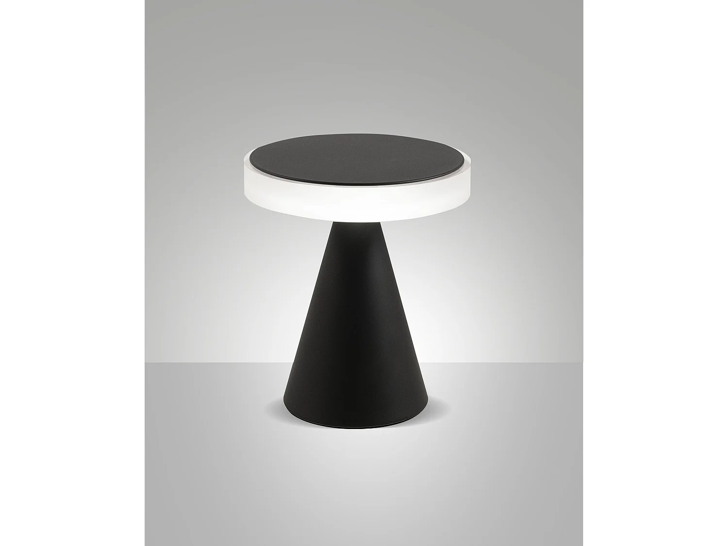Lampa stołowa LED Fabas, światło neutralne, 8 W, 750 lm, 3000 K, konstrukcja z metalu i metakrylanu, sterowanie dotykowe, kolor czarny - Fabas Luce