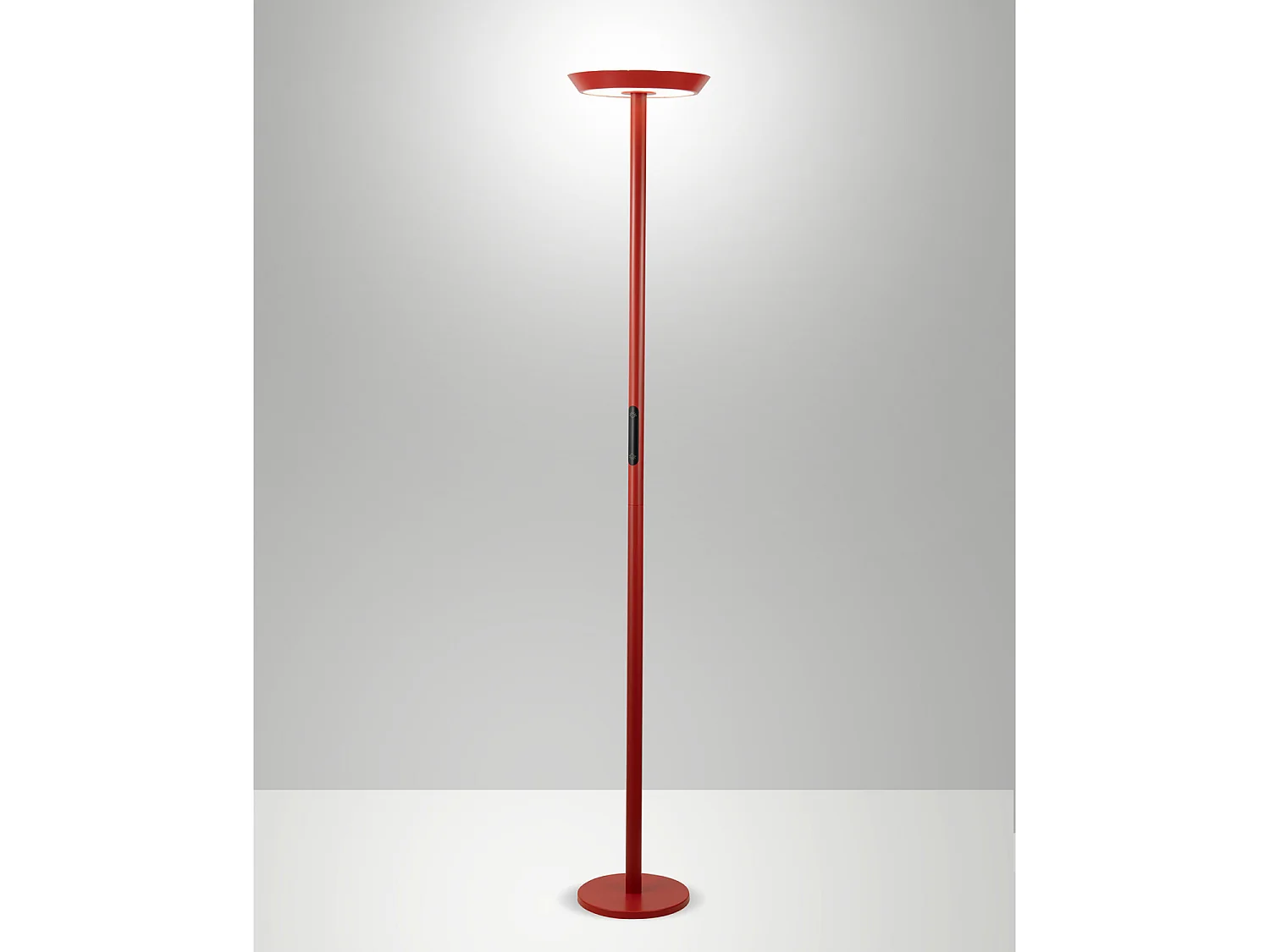 Lampada da Terra Fizz Rosso Collezione FIZZ con Luce LED Regolabile e Moderno Design
