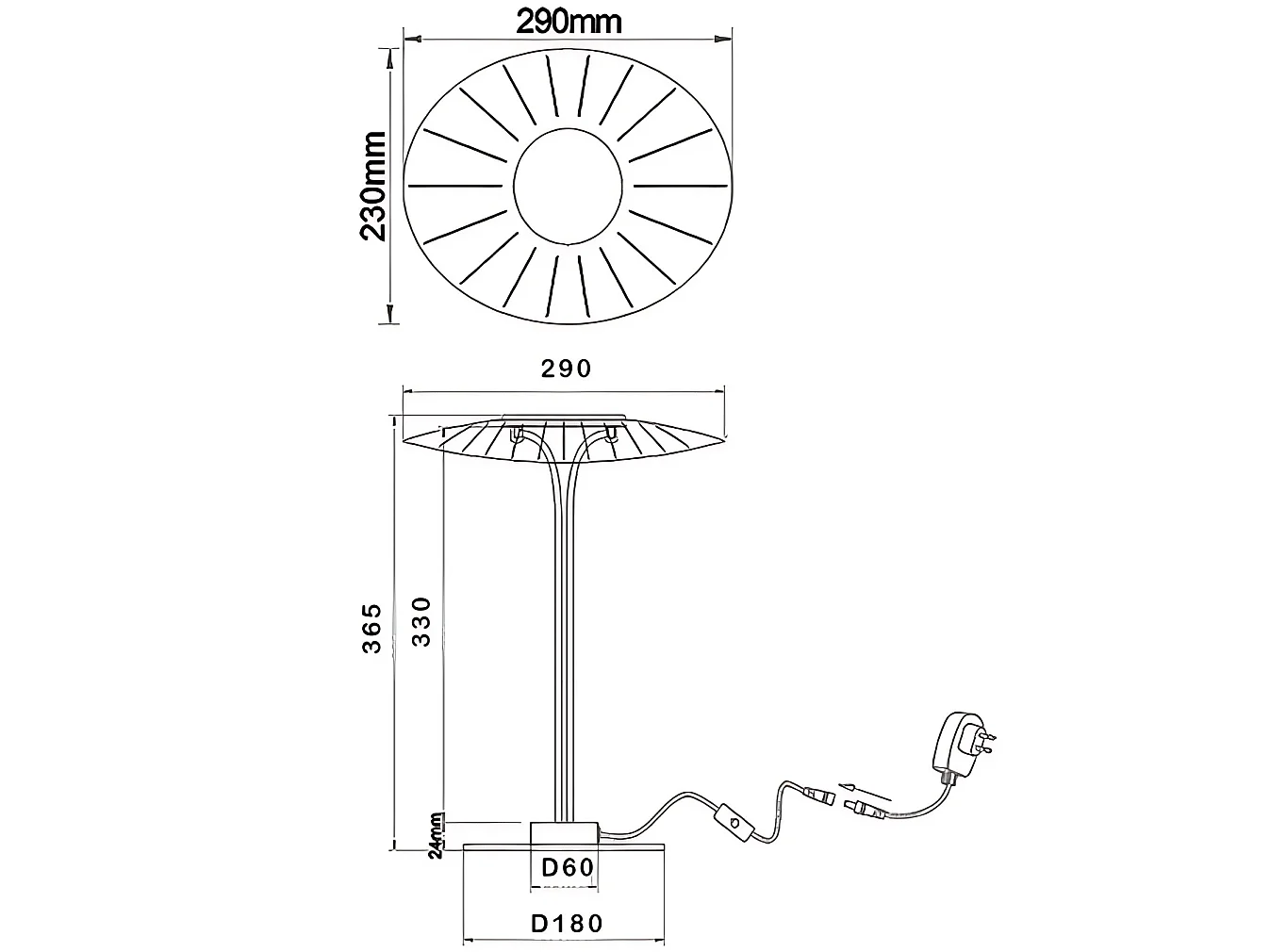Lampa stołowa LED Vela 12 W 3000 K 1100 lm w metalu i białym metakrylanie - nowoczesny design, ściemnialna, z elegancką konstrukcją