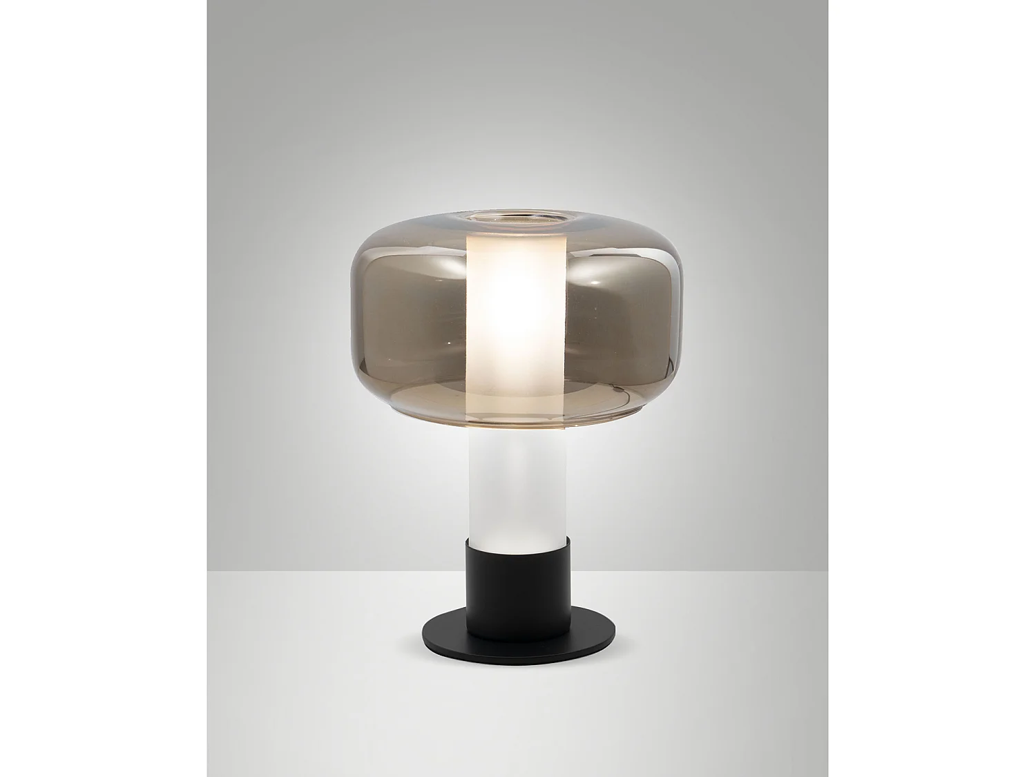 Flick Da Tavolo Oro Collezione FLICK Lampada Singola Metallo Vetro Design Elegante