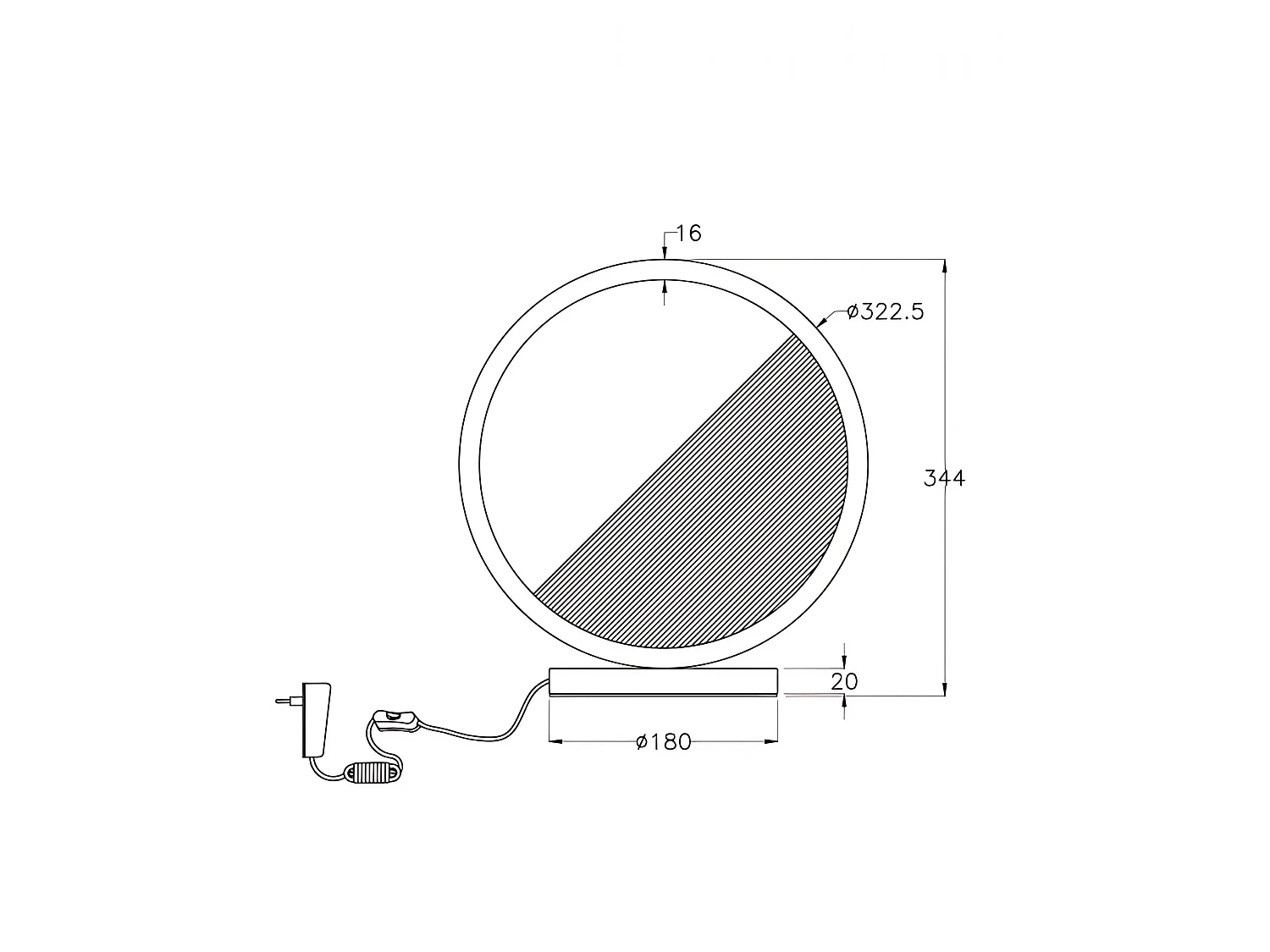 Lampa stołowa LED Pierre 29W 3160lm 3000K Ciepłe światło Metal i konstrukcja z drewna Nowoczesny design Czarny kolor Klasa izolacji 2